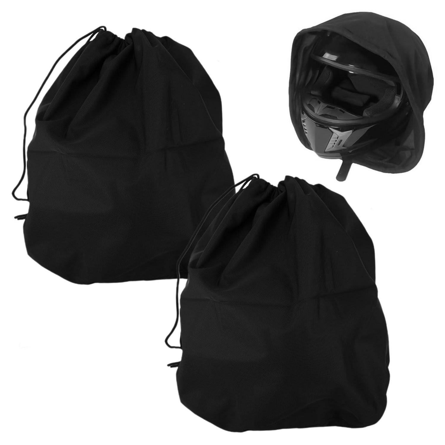 2x Helmbeutel Mit Kordelzug, 47x43cm, Wasserdicht, Für Motorrad-, Ski-, Fahrradhelme