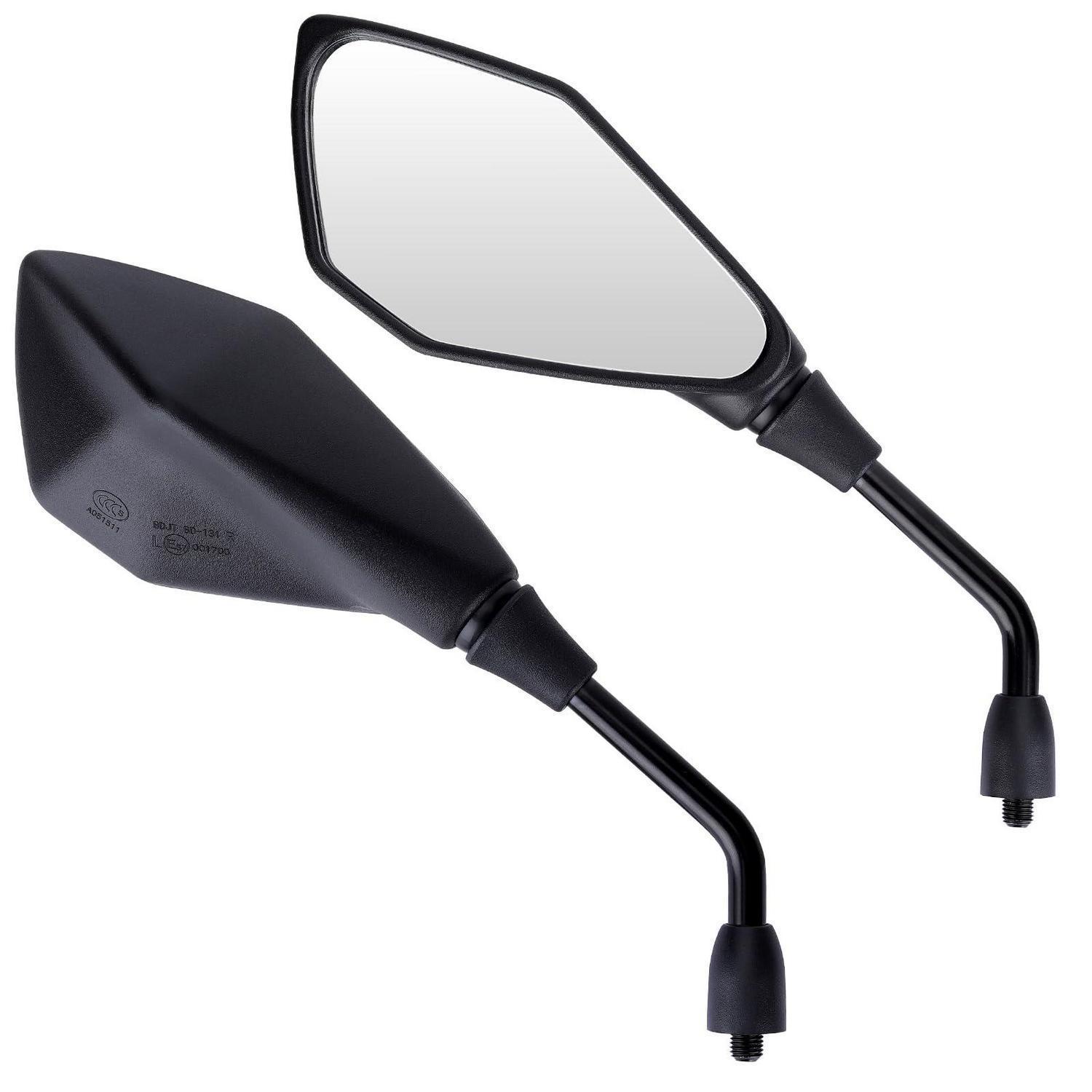 Motorrad Spiegel Set E57-geprüft, 360° Drehbar, M10 Gewinde