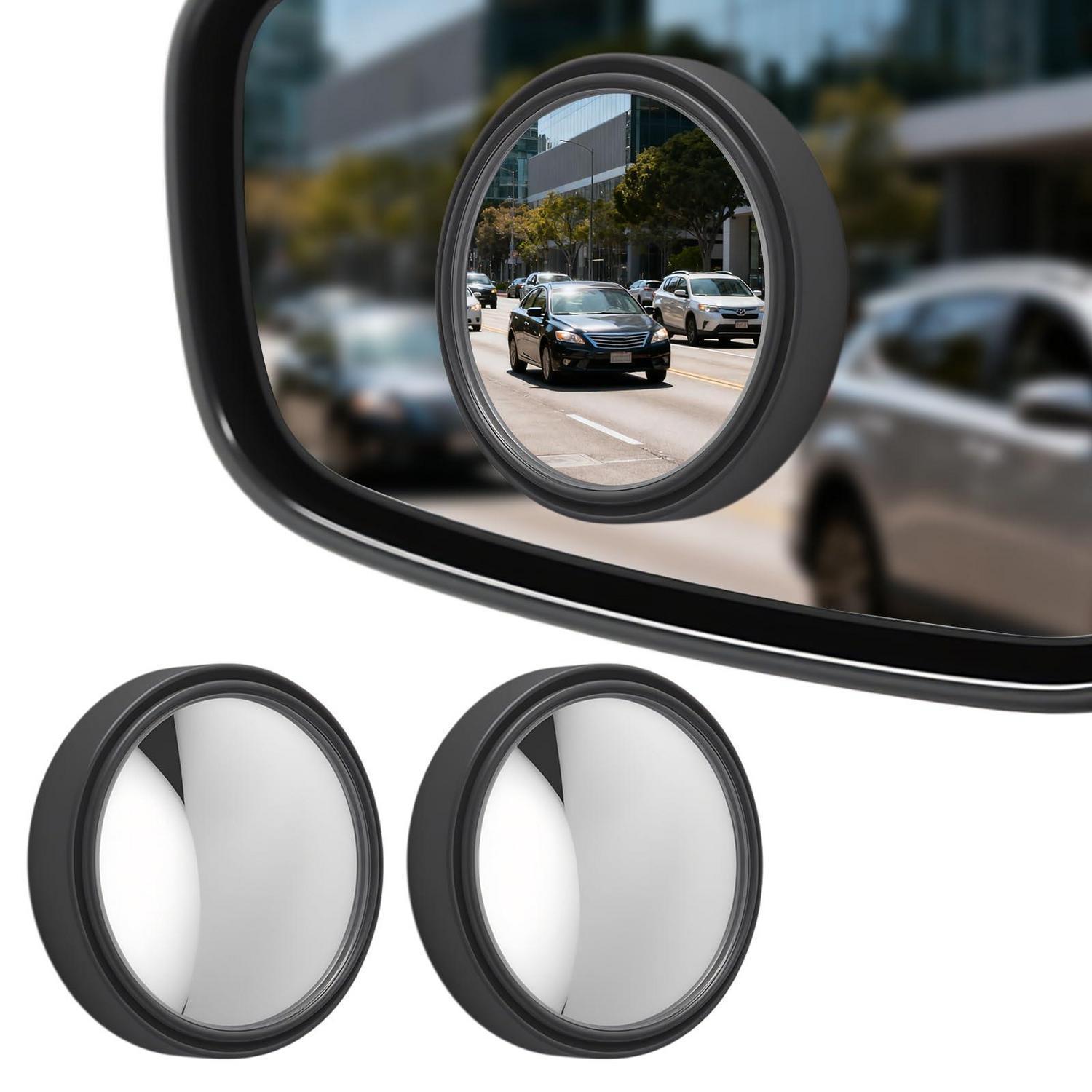 2x Toter Winkel Spiegel 360° Verstellbar, Konvex, Hd-glas, Universell Für Auto, Lkw, Suv