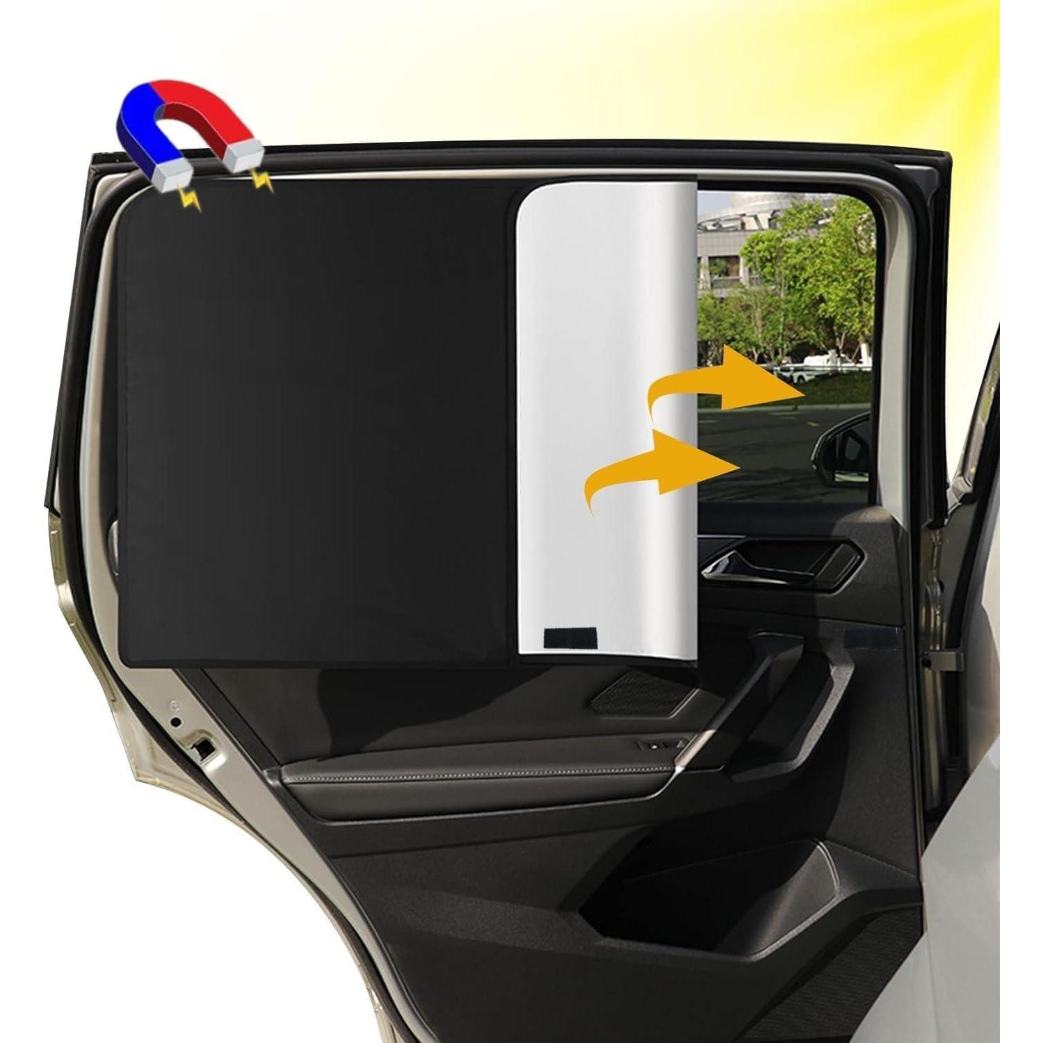 2er Set Magnetische Auto Sonnenschutz Für Heckscheibe, Uv-schutz, Hitzeschutz