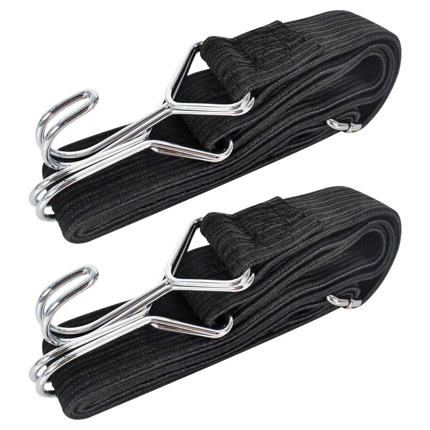 2er Set Spanngurte Mit Haken, 3cm Breit, Verstellbar, 1m Länge
