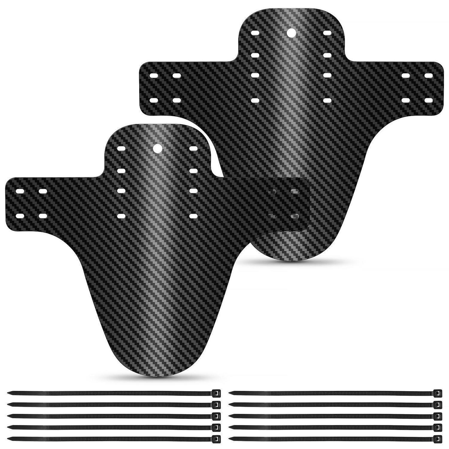 2x Mountainbike Schutzbleche Carbon-optik Für 20-29 Zoll, Inkl. Kabelbinder
