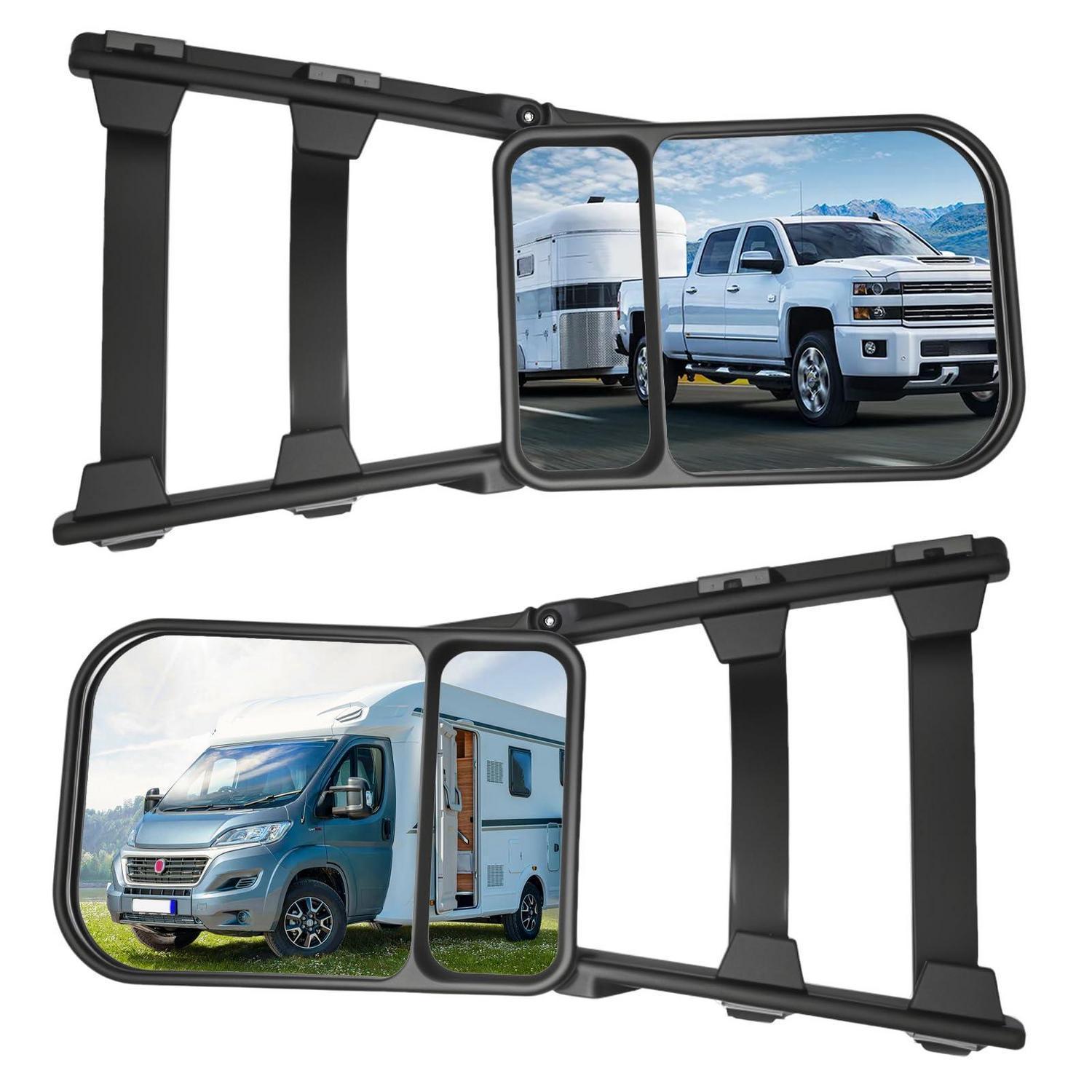 2x Wohnwagen Spiegel Universal Verstellbar 360° Drehbar Für Pkw & Lkw