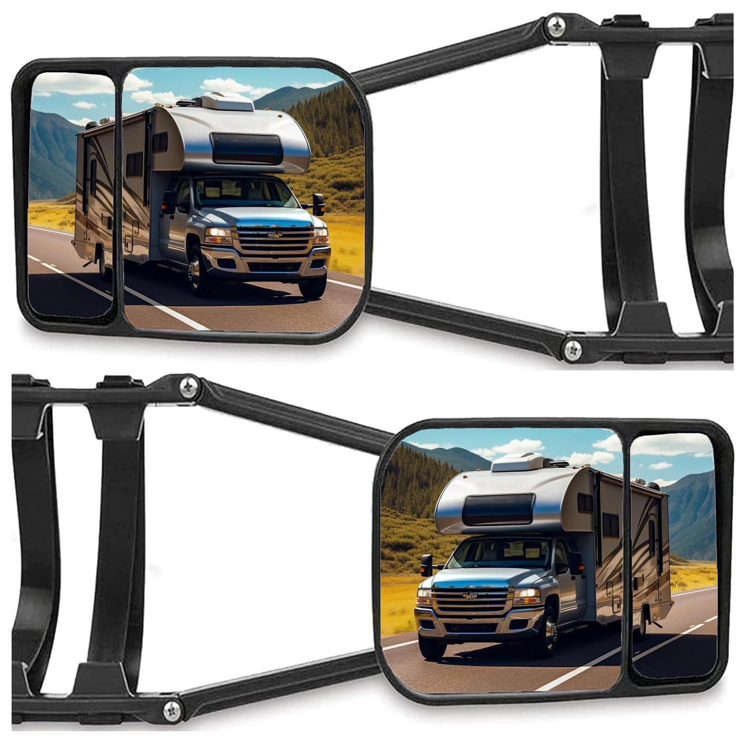 2x Wohnwagenspiegel, Abschleppspiegel Für Caravan, Lkw, 4wd, Verstellbar