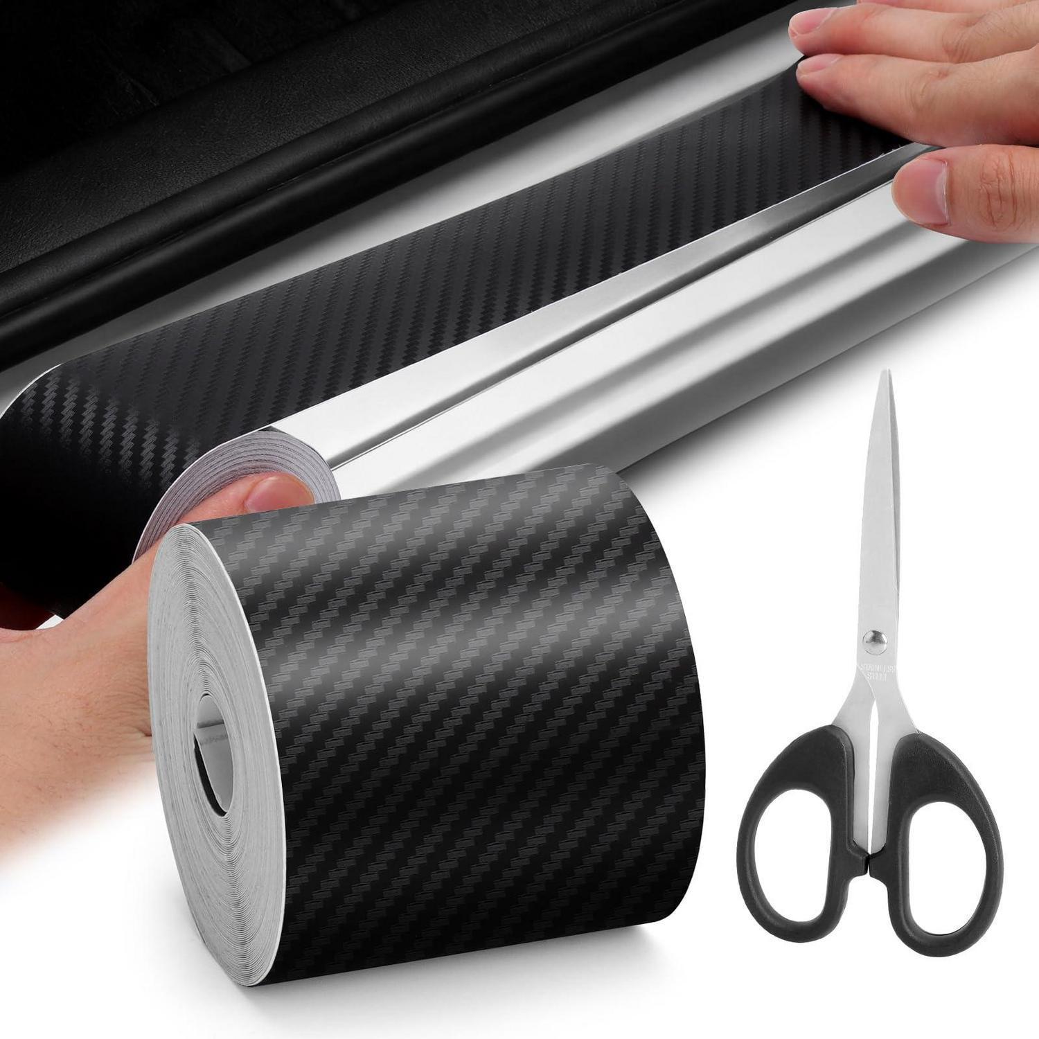 3d Carbon Folie Schwarz Matt 5cm X 10m Selbstklebend Mit Schere