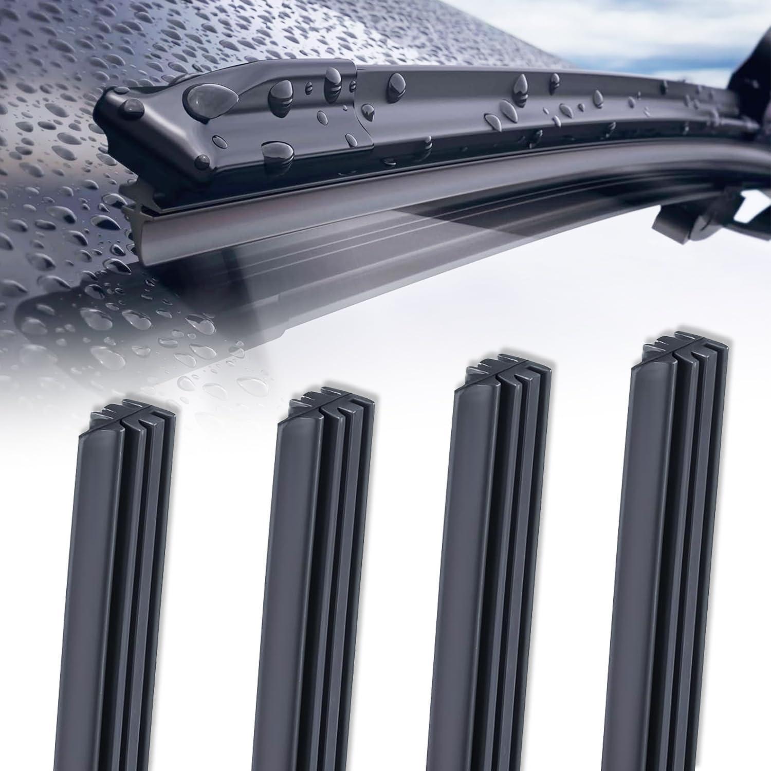 4x Scheibenwischer Gummi Meterware 80cm Universal Ersatzwischblätter Für Auto Bus Lkw