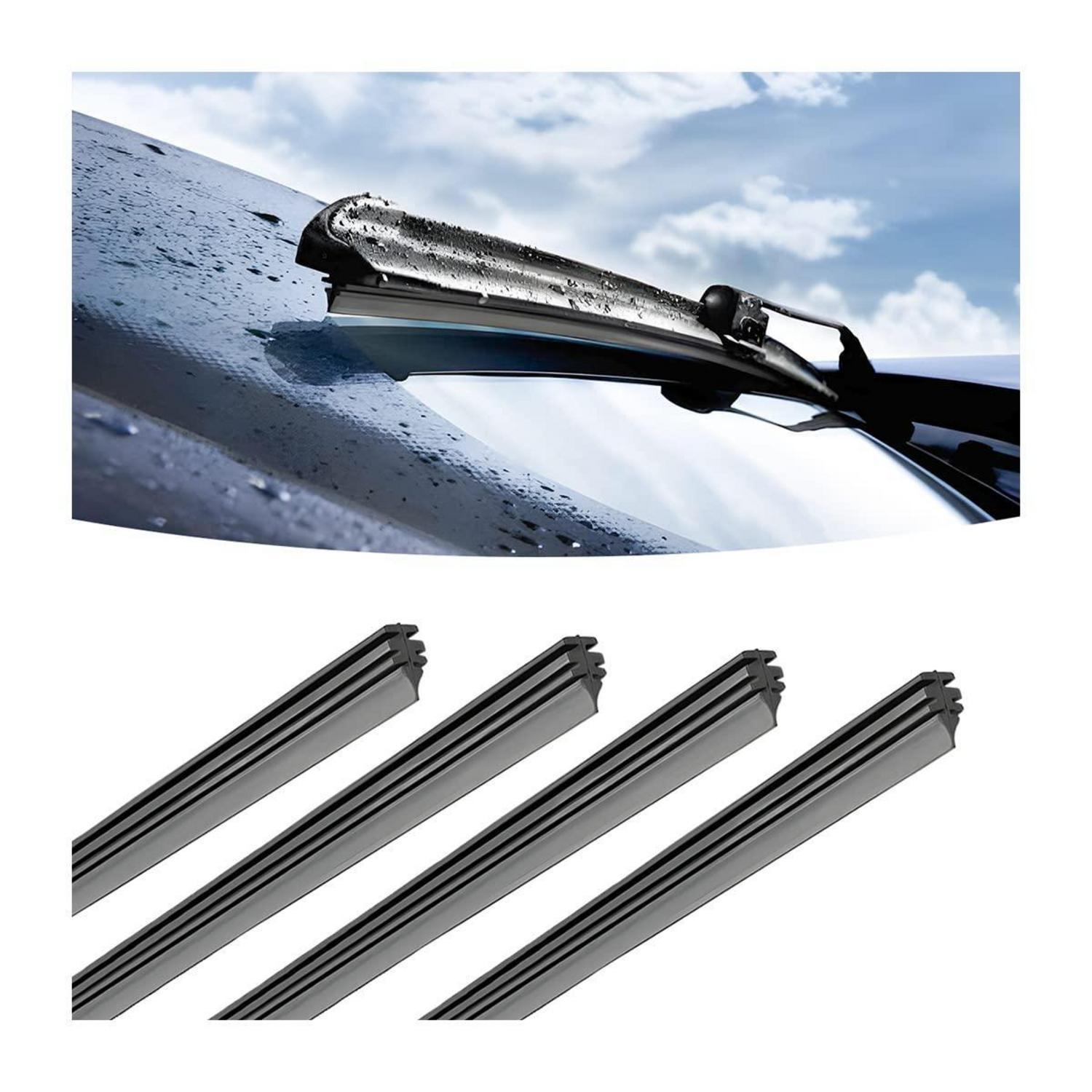 4x Universal Wischergummi 80cm Für Rahmenlose Scheibenwischer, Diy Zuschneidbar