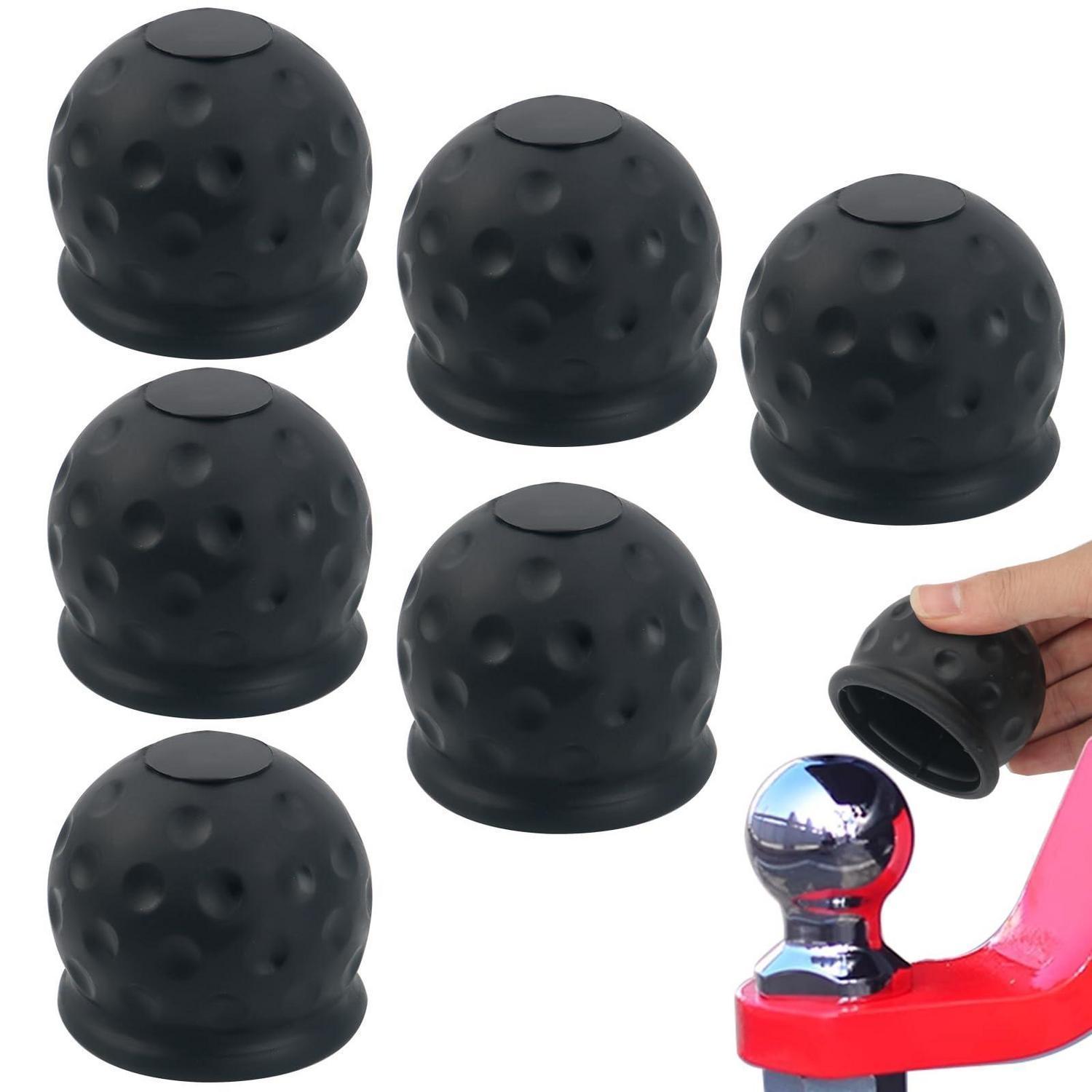 6er Set Anhängerkupplung Abdeckung Gummi 50mm Universal Schutzkappe