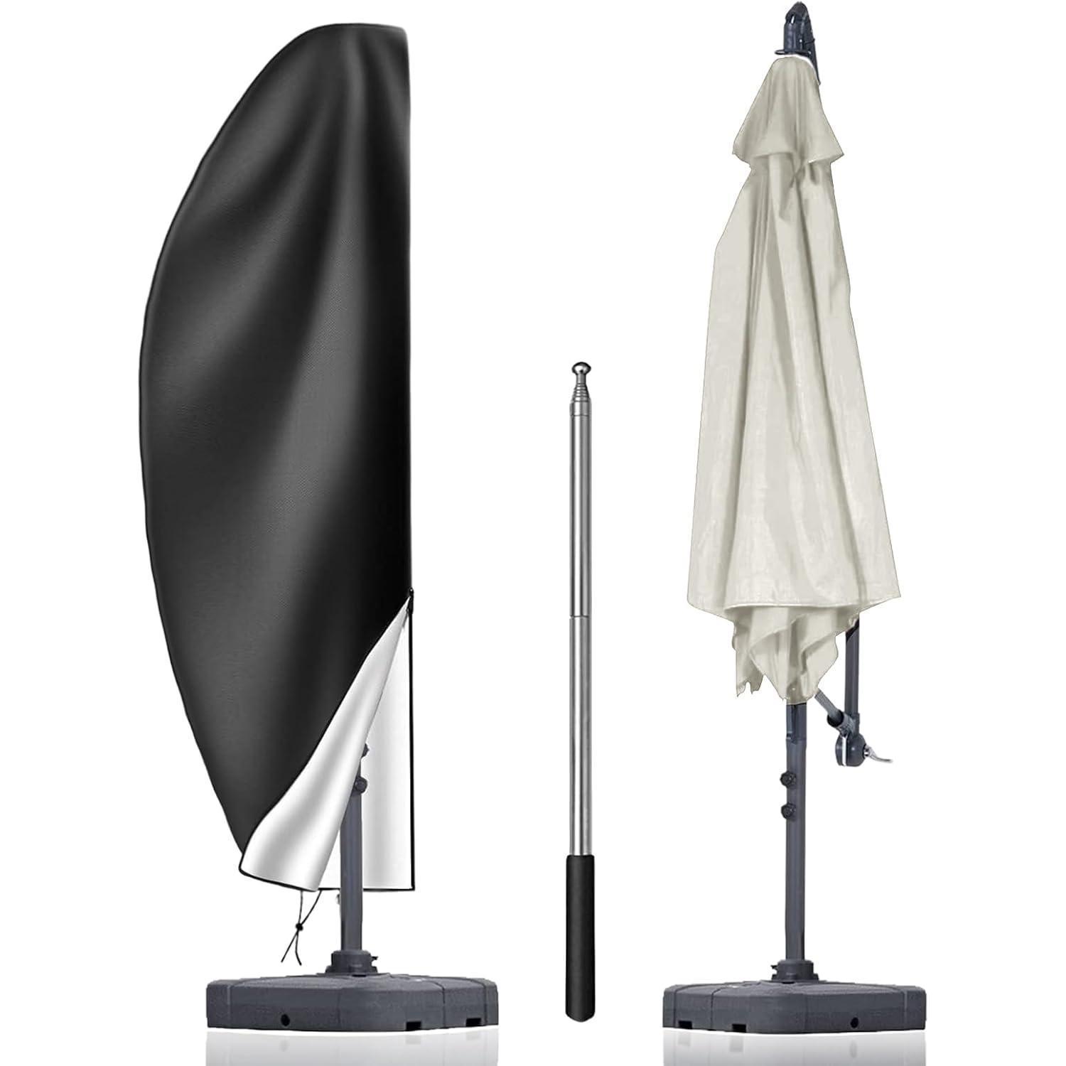 Sonnenschirm Schutzhülle 265cm 210d Oxford Mit Stab, Wasserdicht & Uv-beständig