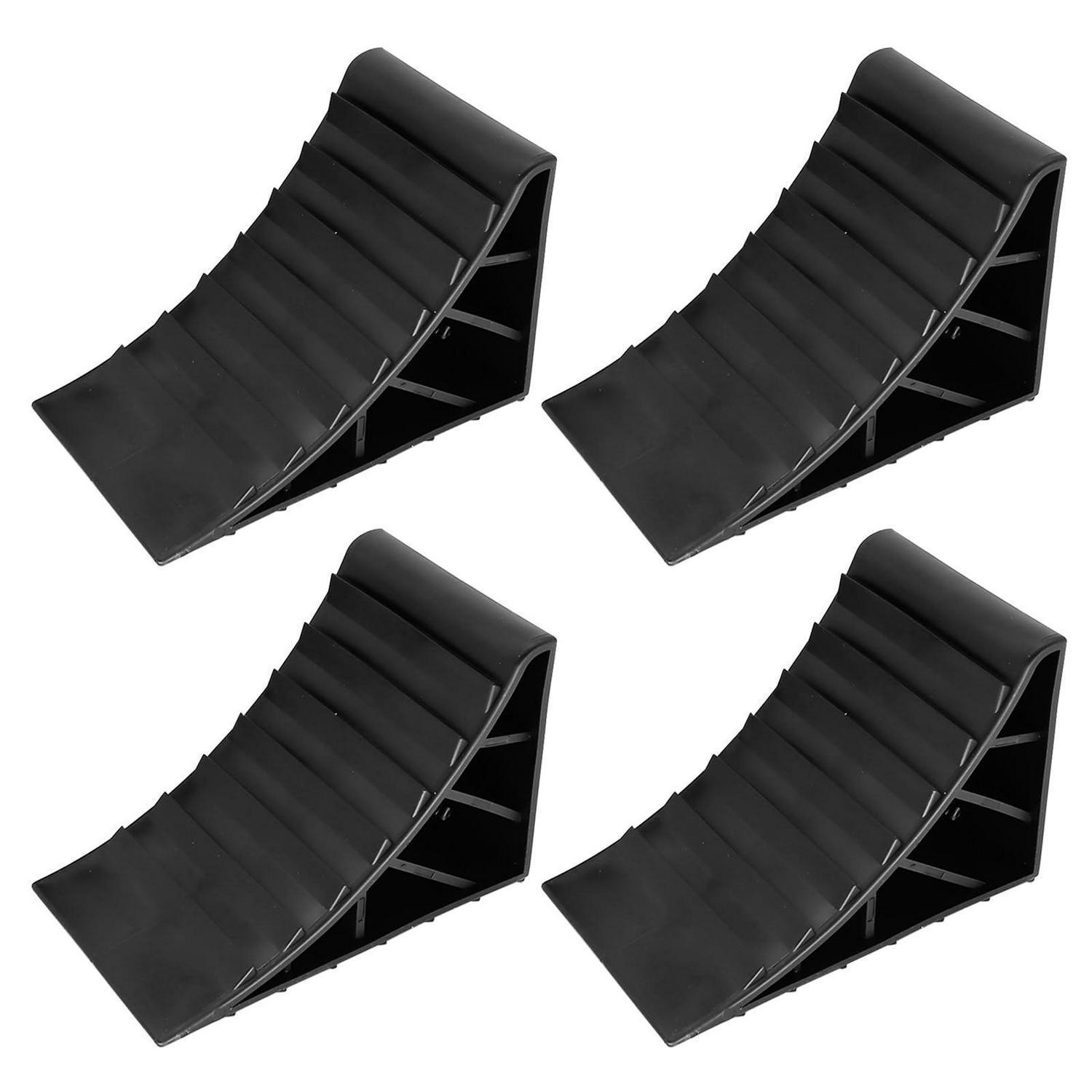 4er Set Unterlegkeile Mit Griff Für Pkw, Wohnwagen & Anhänger