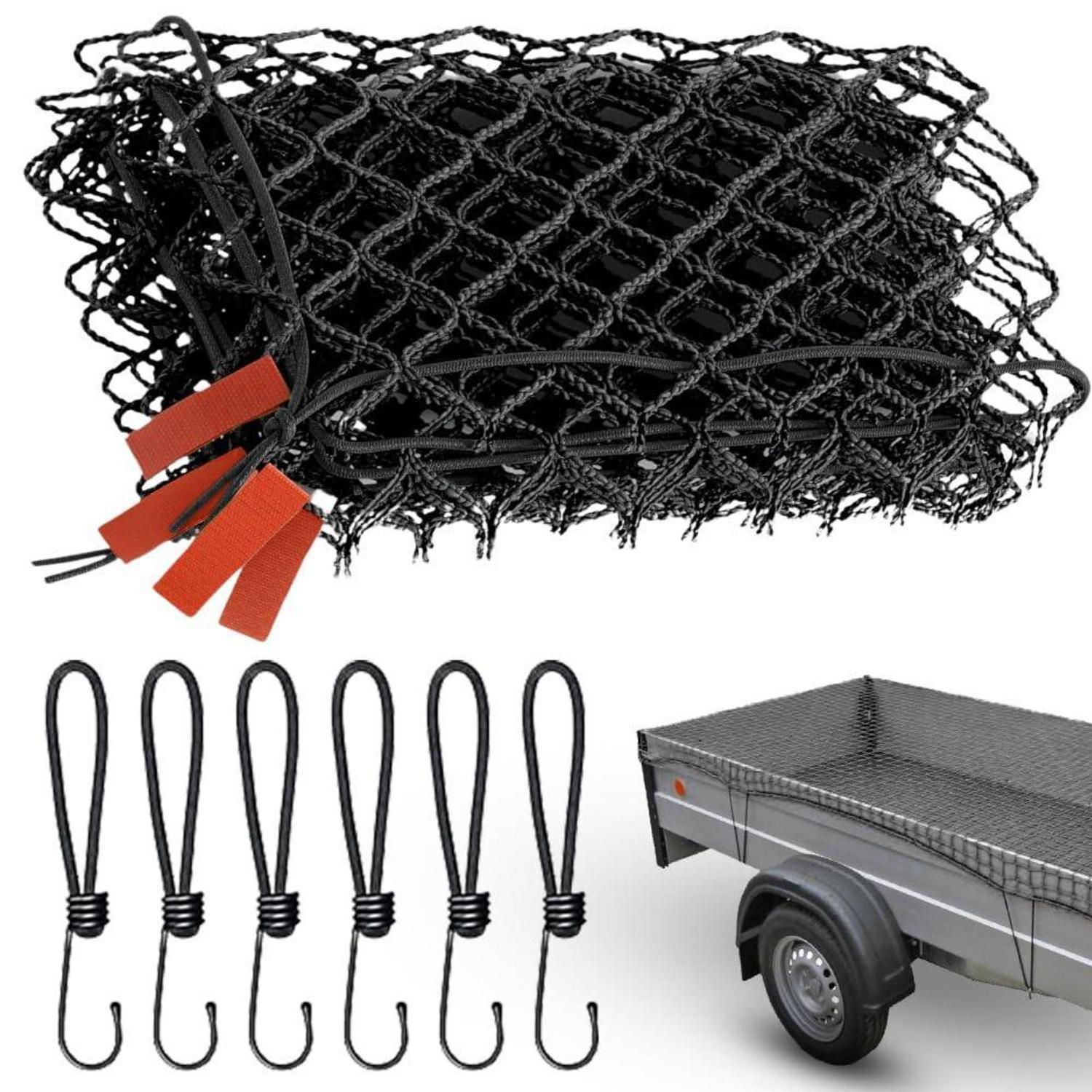 Anhängernetz 1.5x2.2m Mit Eckmarkierungen & Randverstärkung