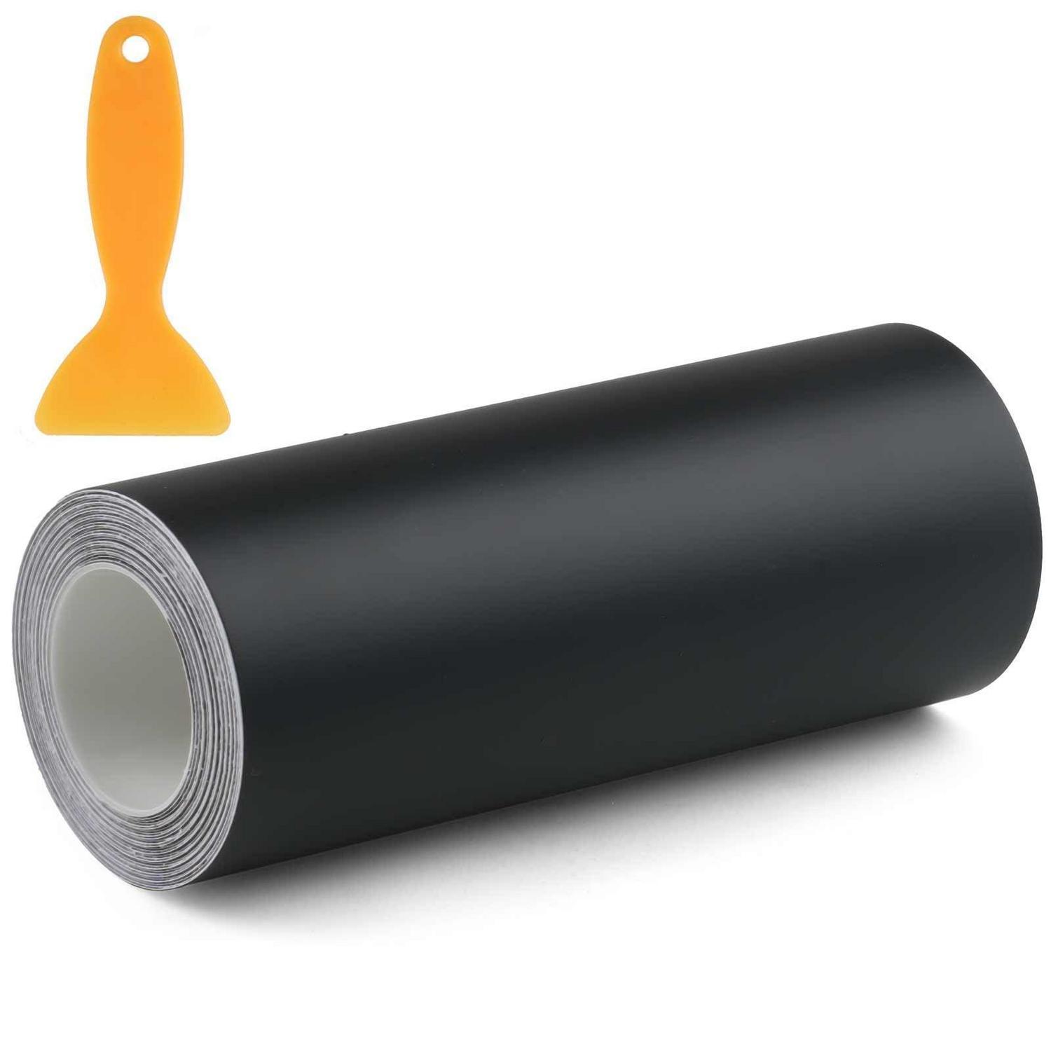 Carbon Folie 10x300cm Schwarz Matt Mit Abstreifer, Kratzfest, Lackschutz