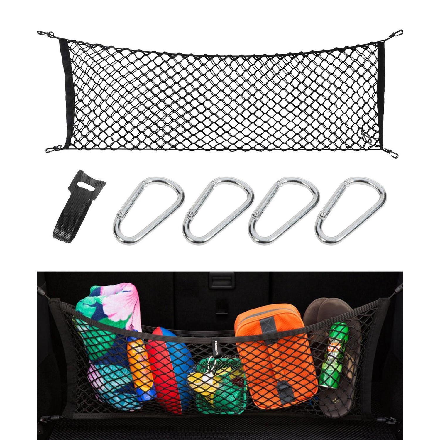 Kofferraumnetz Auto Mit Haken, Elastisch, 125x40cm, Für Pkw, Suv, Lkw