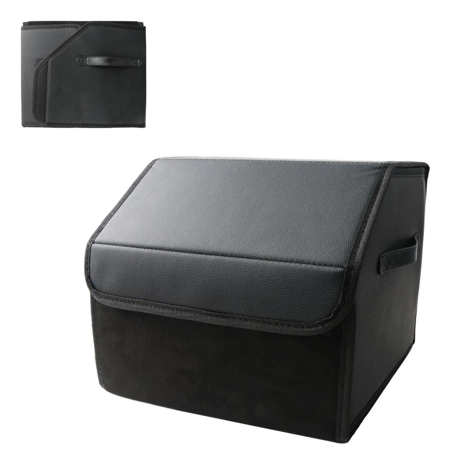 Auto Organizer Kofferraumtasche Leder Faltbar Mit Griffen Für Suv Limousine