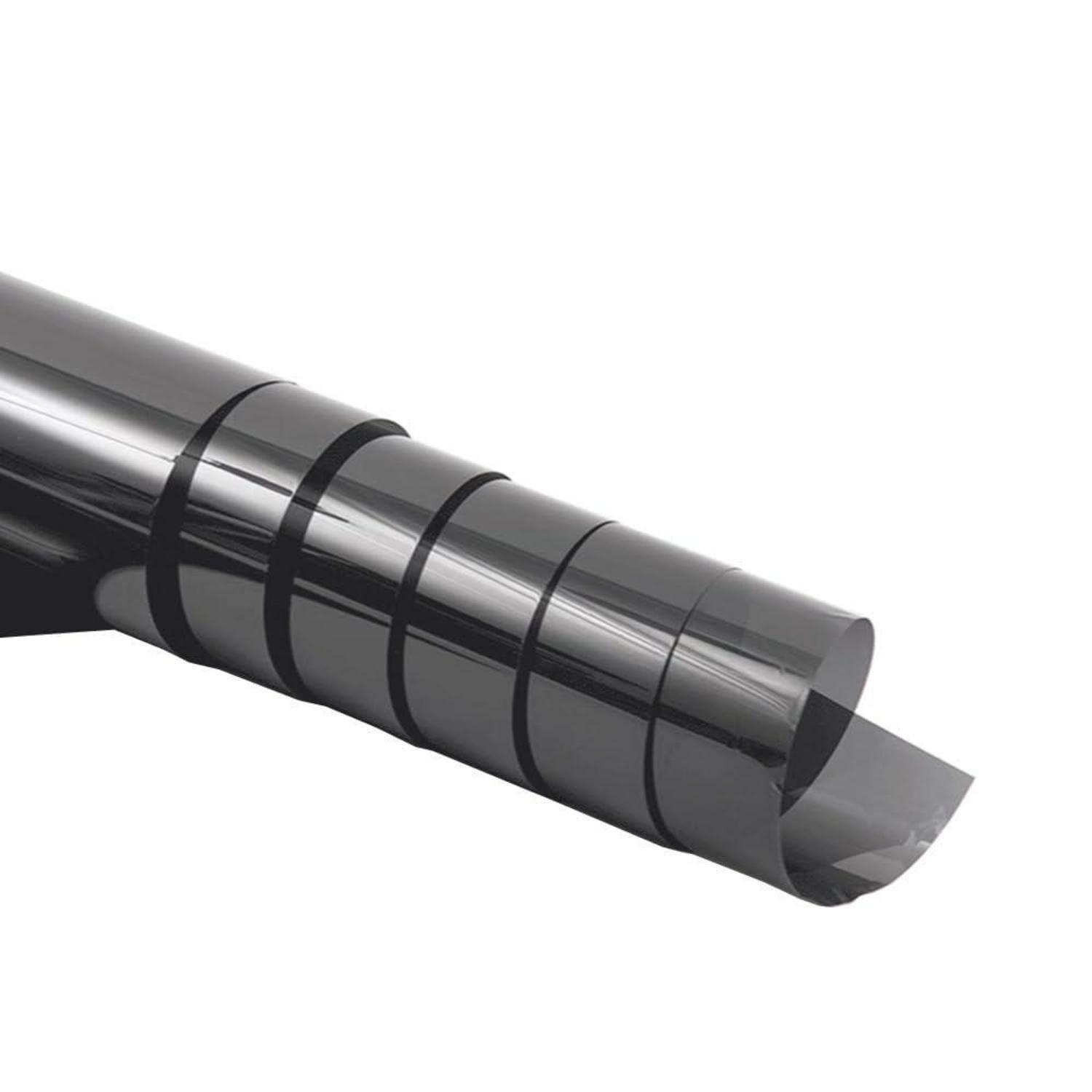 Auto Tönungsfolie 76x600cm Super Schwarz 1% Vlt Sichtschutz Sonnenschutz