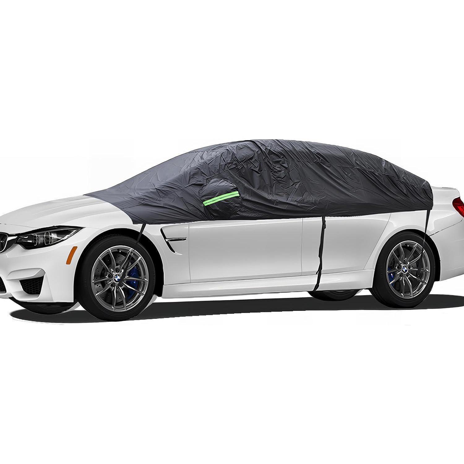 Halbgarage Autoabdeckung Wasserdicht Windfest Für Limousine & Coupe