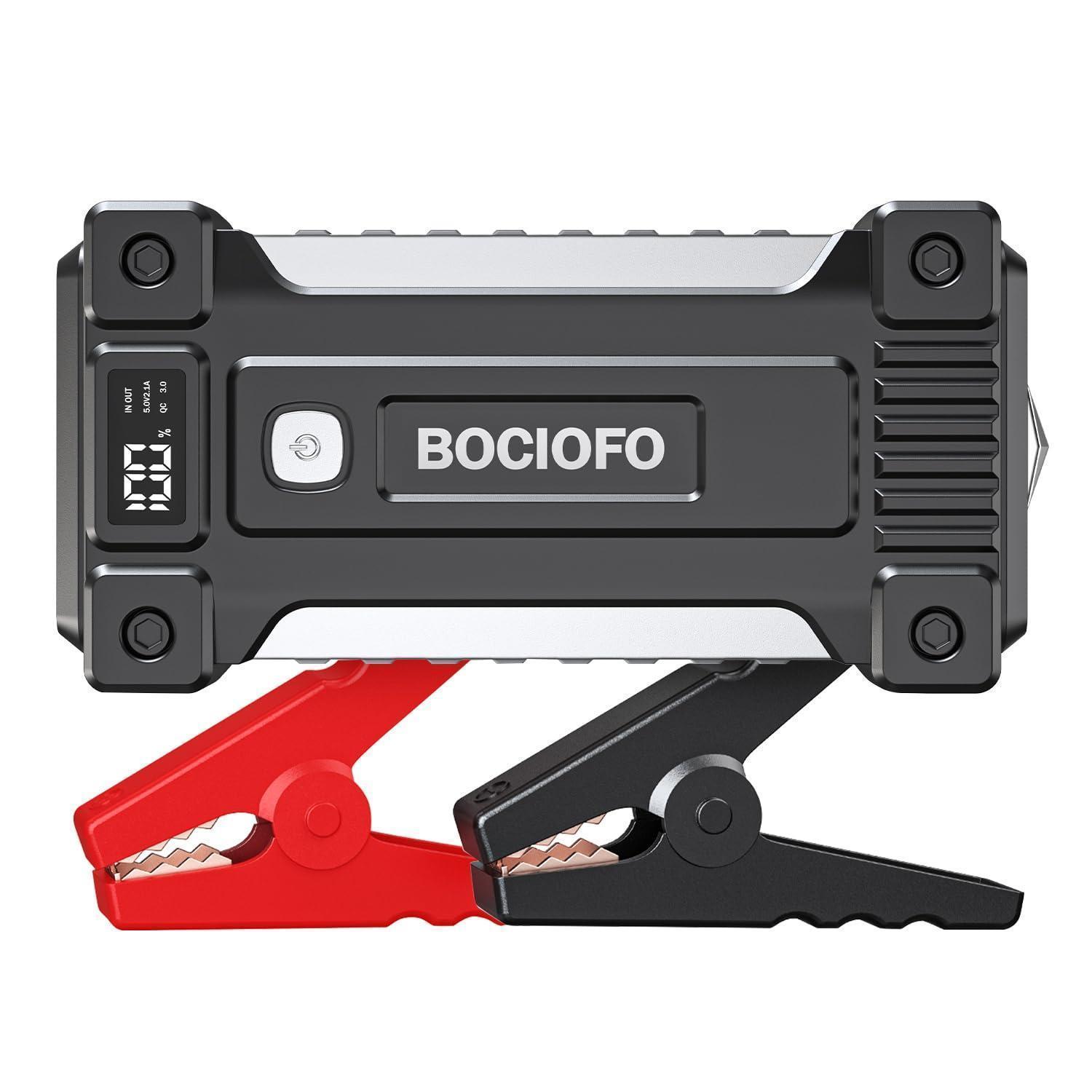 Starthilfe Powerbank 6000a Für Pkw, 12v, Bis 10l Benzin/diesel, Mit Taschenlampe & Usb Schnellladung