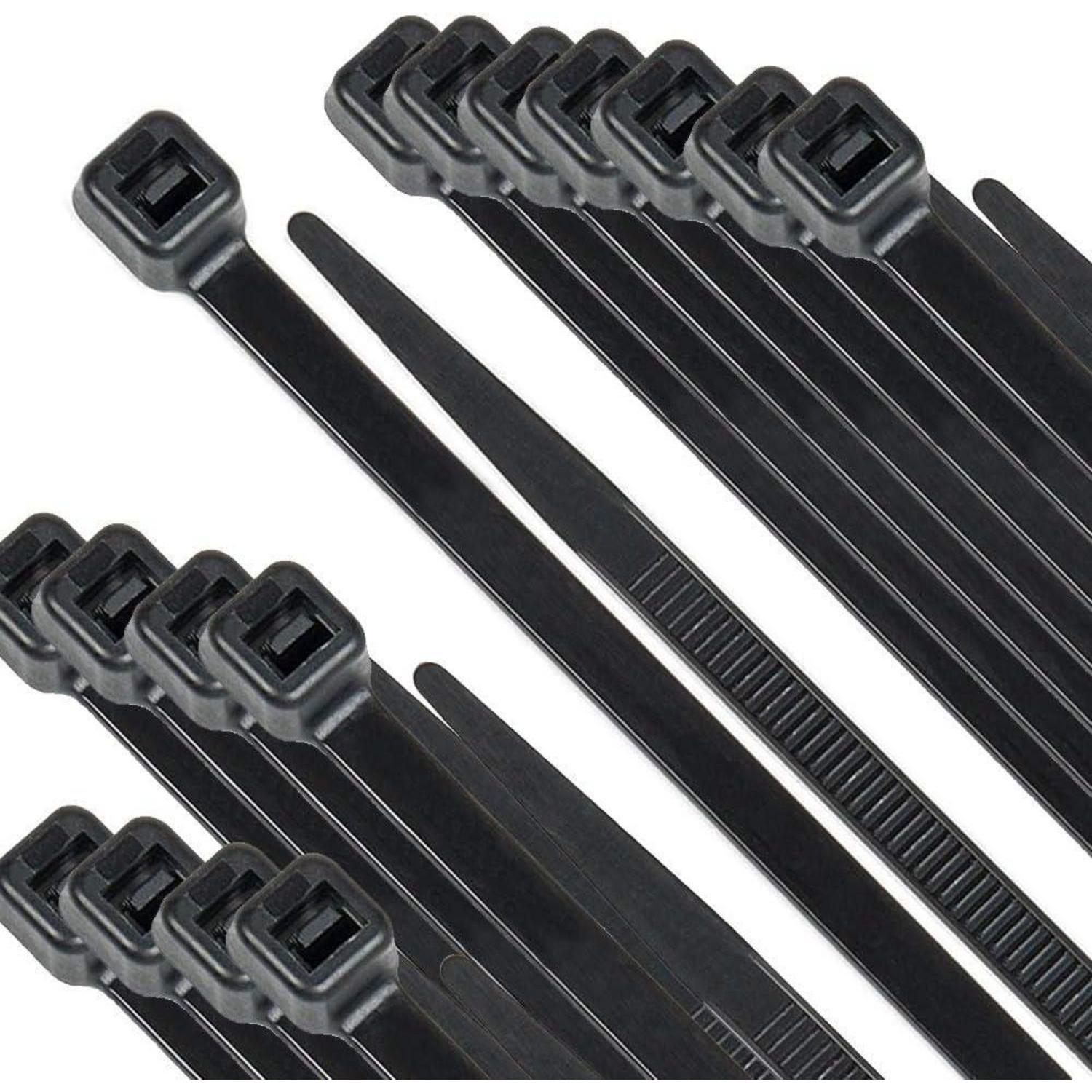 Kabelbinder 300mm X 4.8mm, 250 Stück, Uv-beständig, Schwarz
