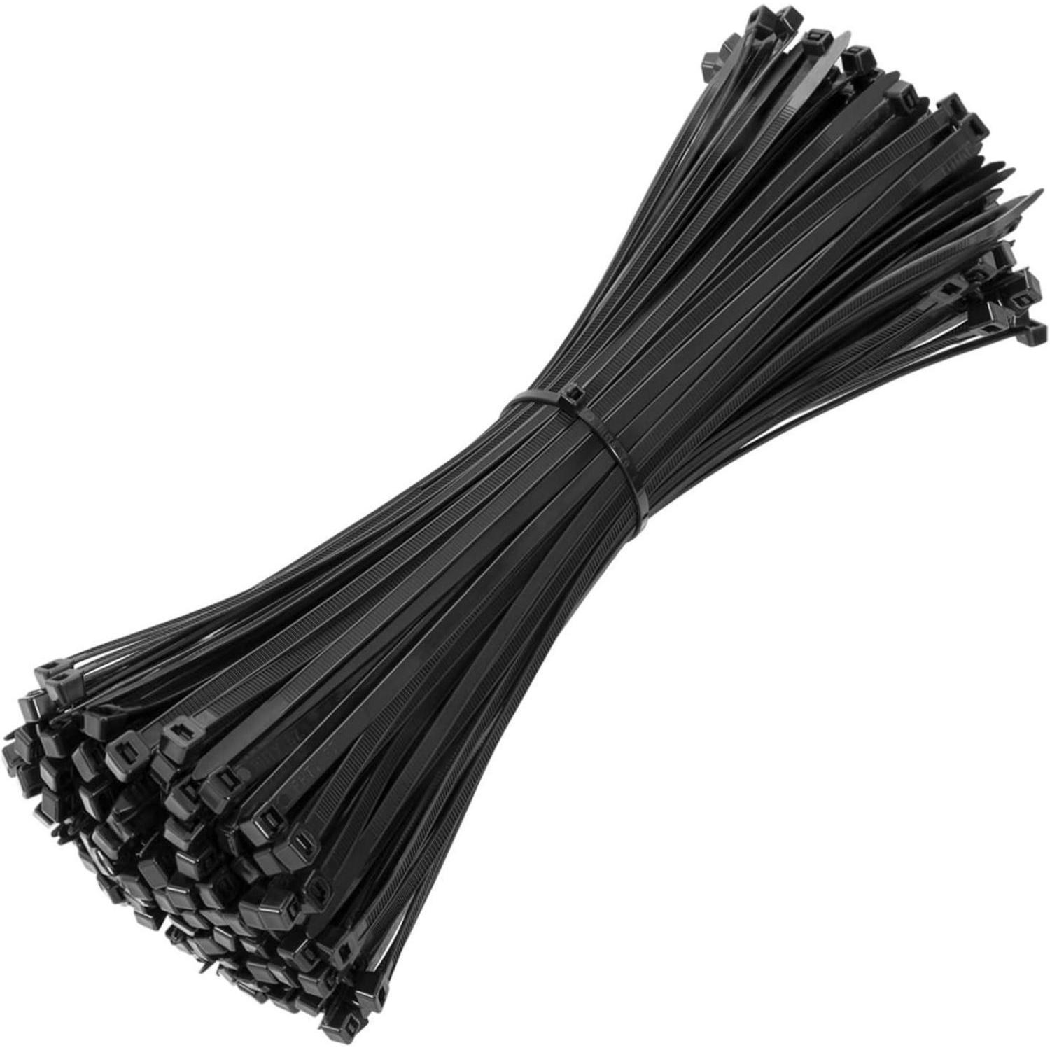 Kabelbinder 300mm X 3.6mm, 150 Stück, Uv-beständig, Schwarz