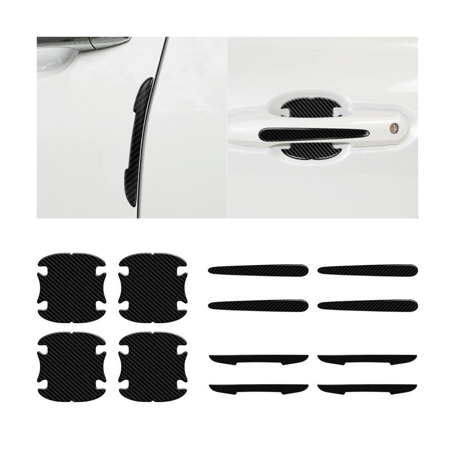 12tlg. Auto Türgriff Schutzfolie Carbon Look Kratzschutz Universal