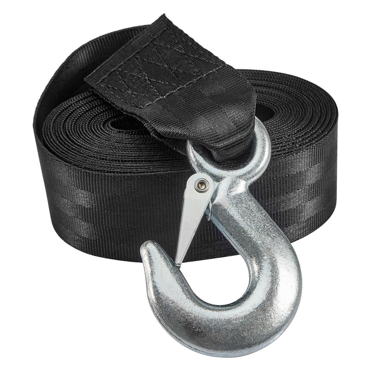 Anhänger Windengurt Mit Haken 5cm X 6m, 1,5t, Schwarz