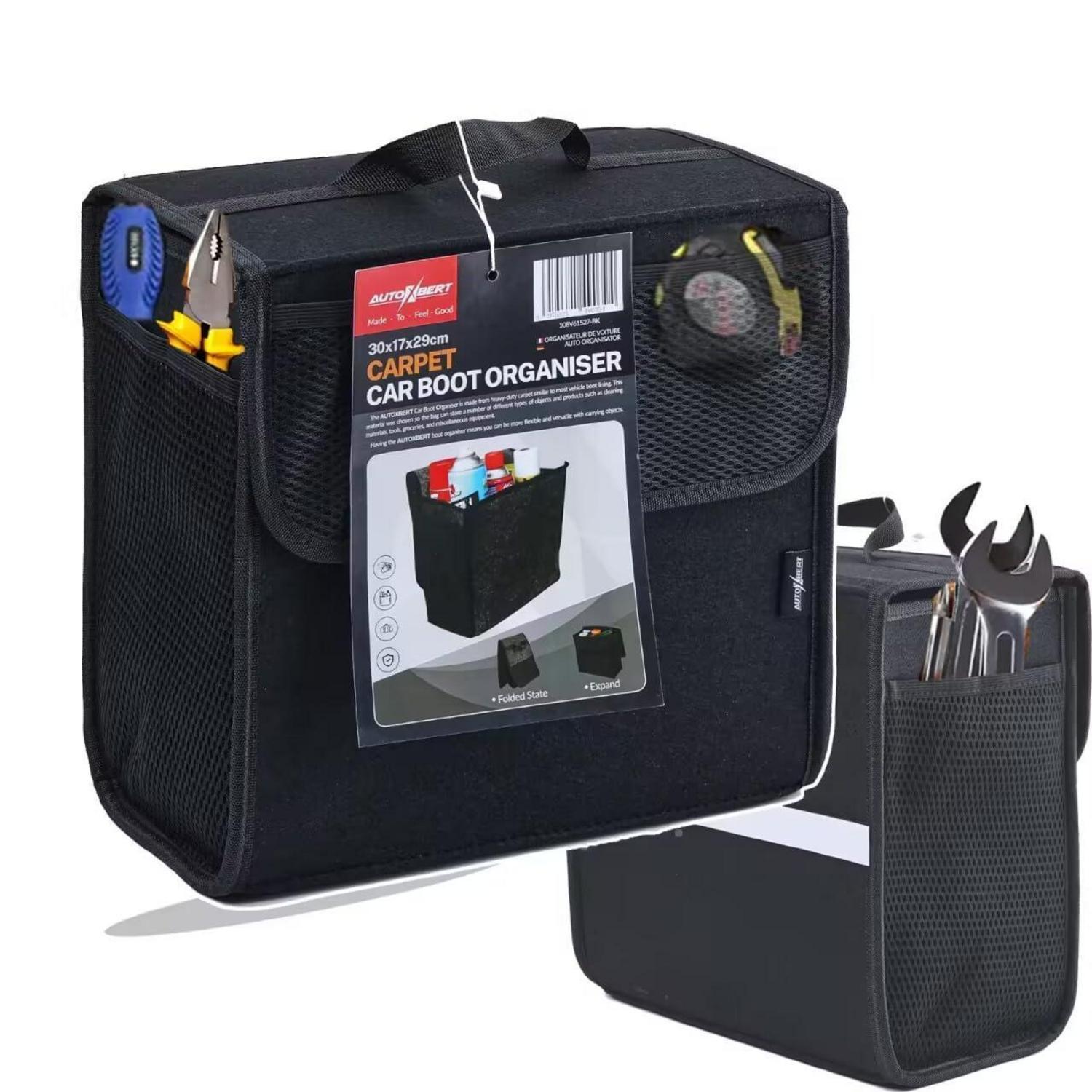 Kofferraumtasche Organizer Auto Aufbewahrungstasche Mit Netztaschen 30x17x29cm
