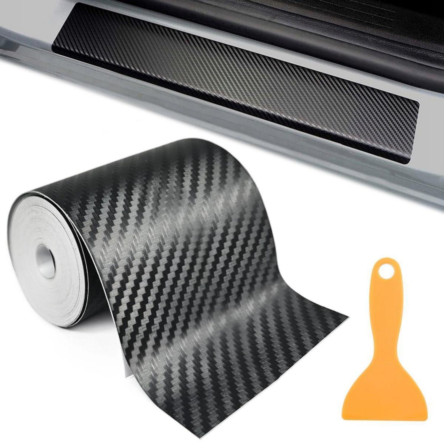 Carbon Folie 10cm X 3m Für Auto Einstiegsleisten, Wasserdicht Kratzfest