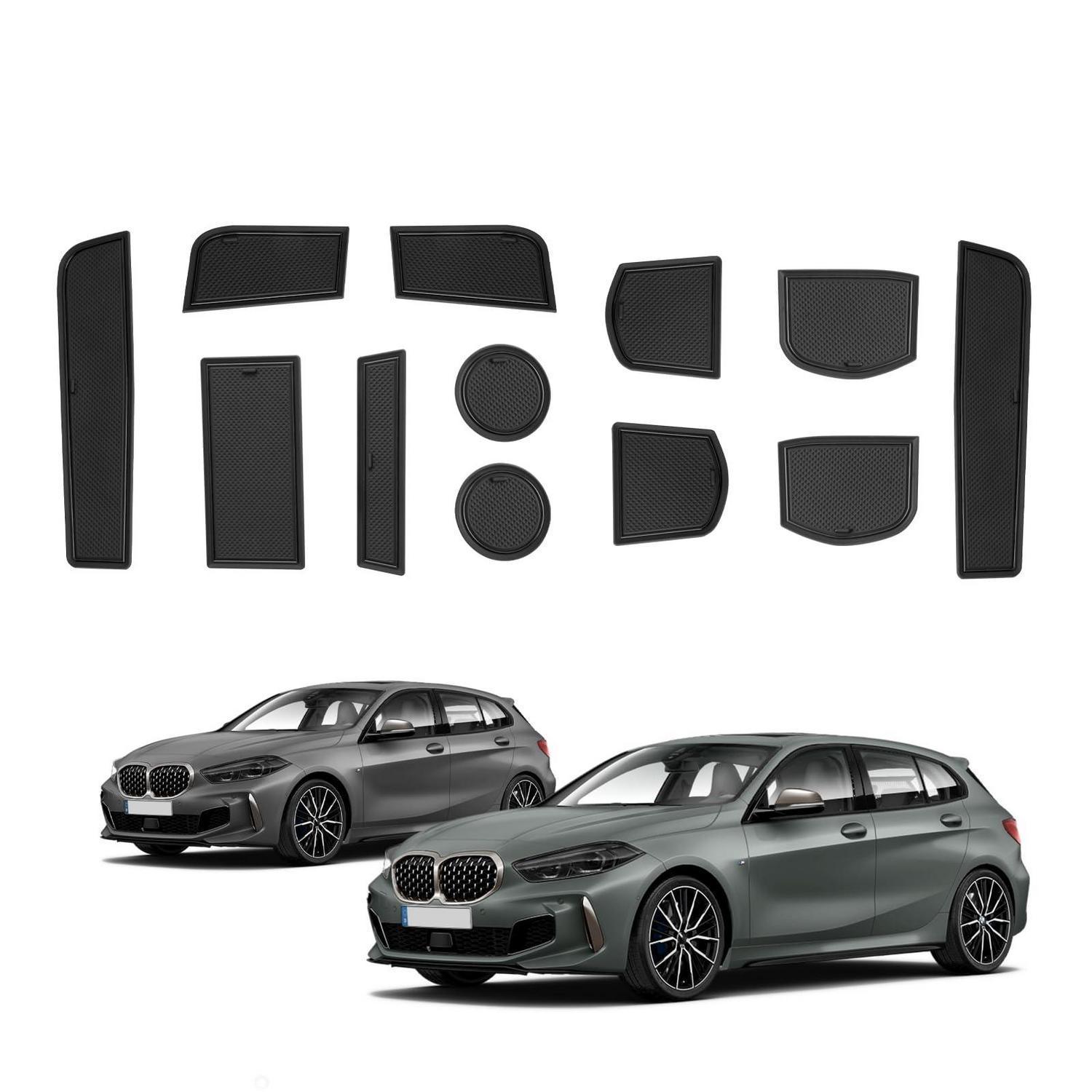 Antirutschmatten Für Bmw 1er F40 Automatik 2019-2024 Mittelkonsole Becherhalter Ablagebox Schwarz