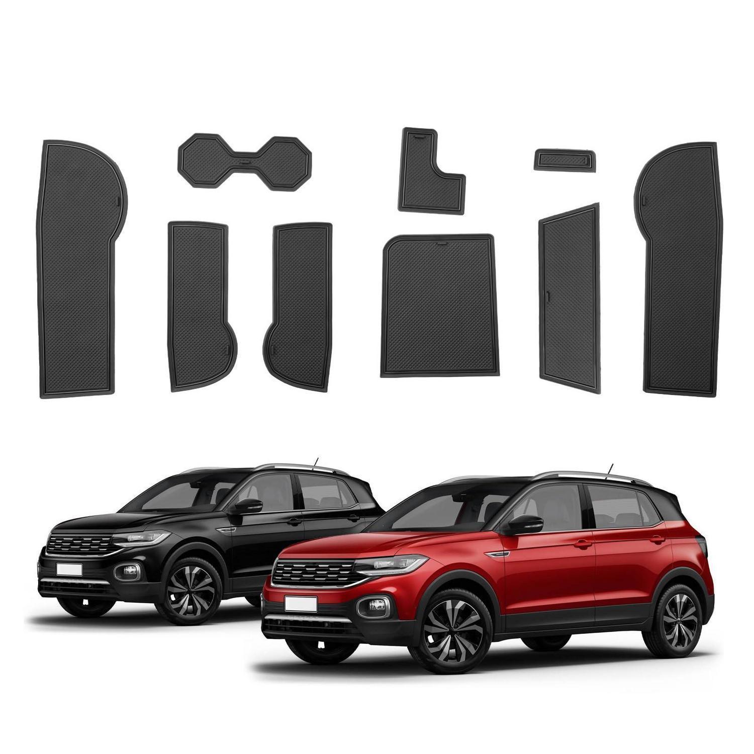 Antirutschmatten Für Vw T-cross 2018-2024, Wasserdicht, Rutschfest, Schwarz