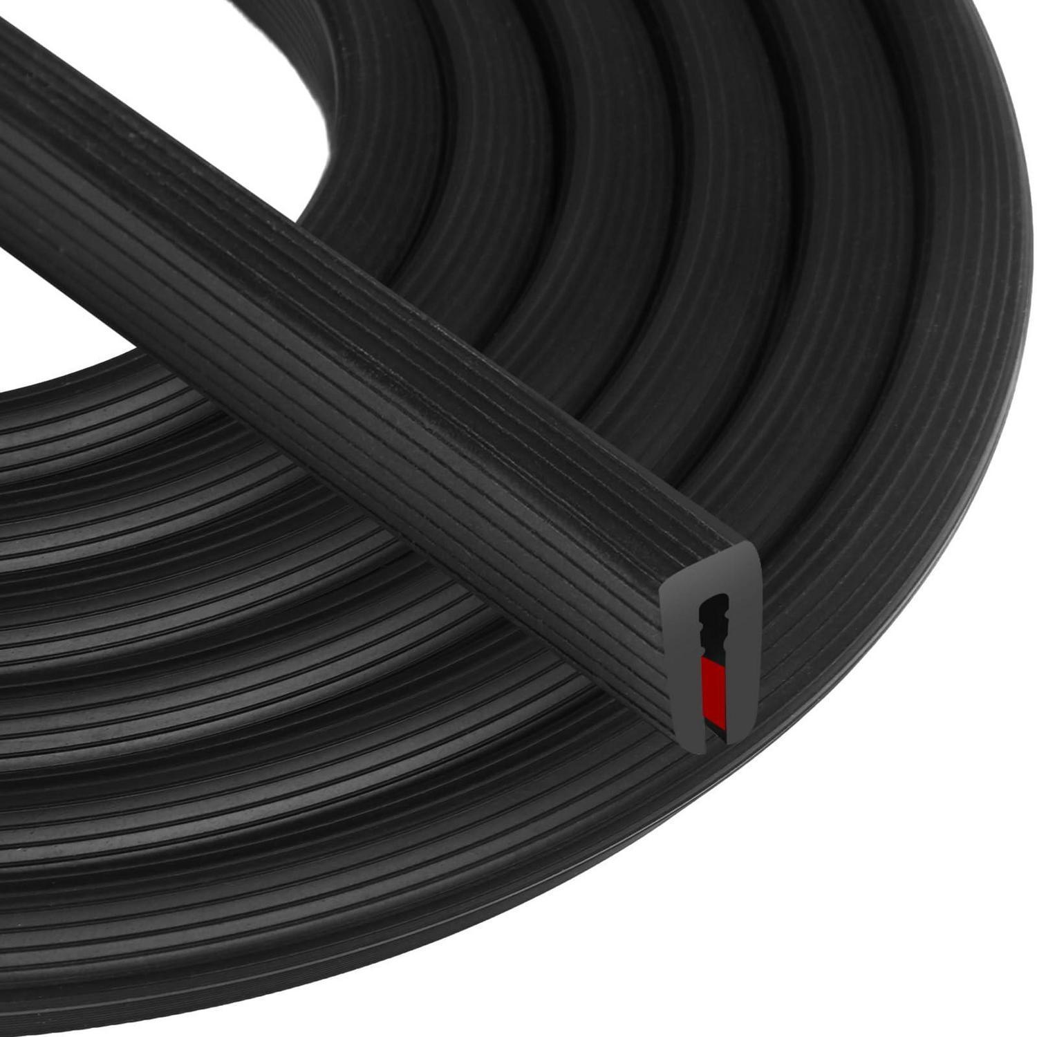 Epdm Kantenschutzprofil U-form 6mm X 3m Selbstklebend Für Blech, Autotüren, Glas
