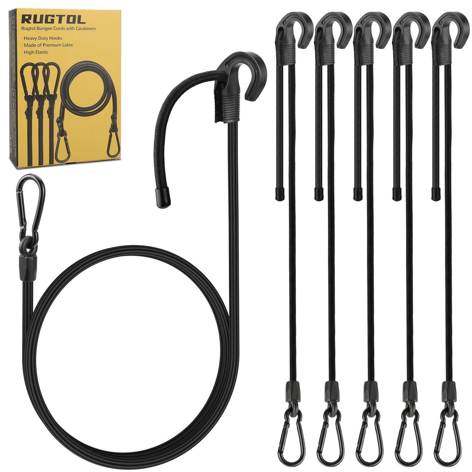 Spanngummi Mit Haken 6er-set, 17-120cm Verstellbar, Elastisch, Für Möbel, Motorrad, Gepäck