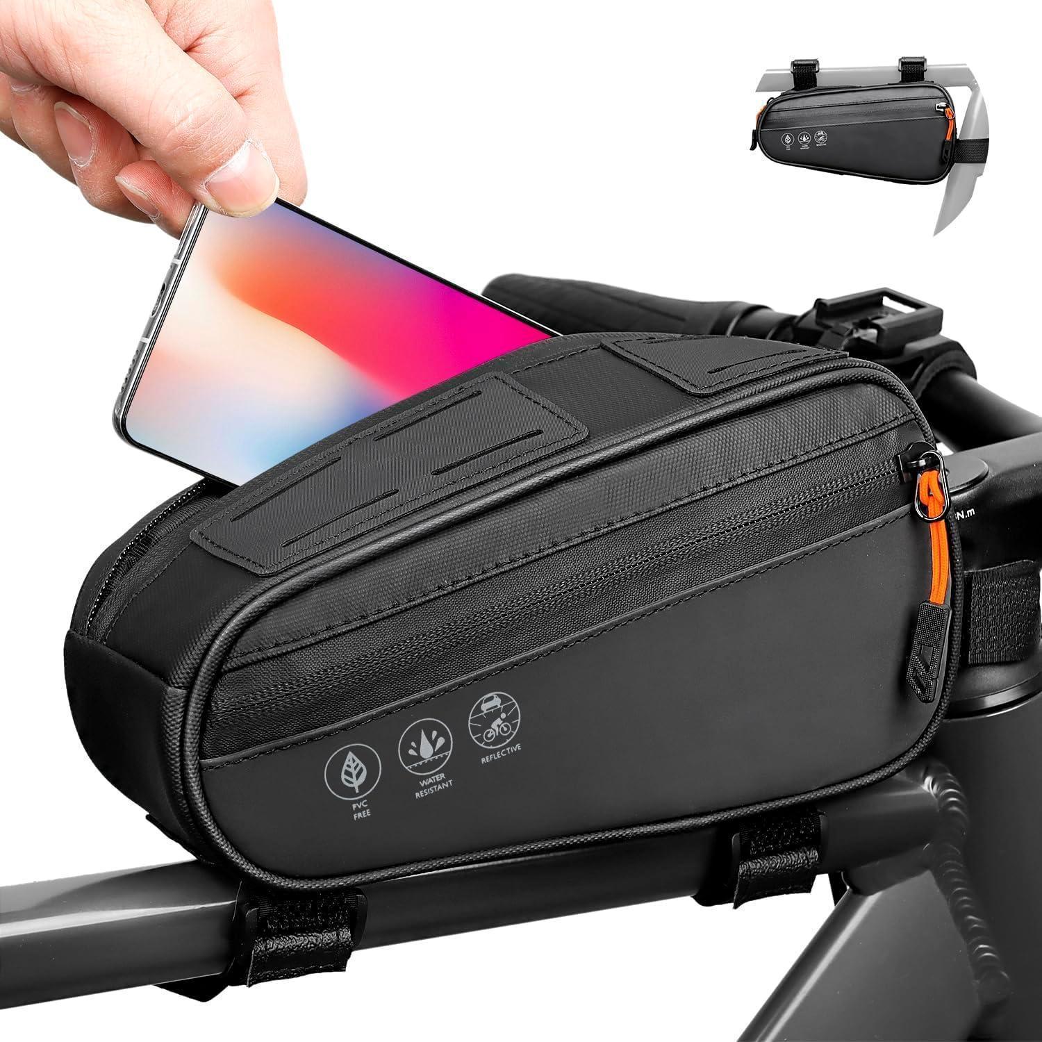 Fahrrad Rahmentasche 1.2l Wasserdicht Mit Reflektor Für Mtb E-bike Rennrad