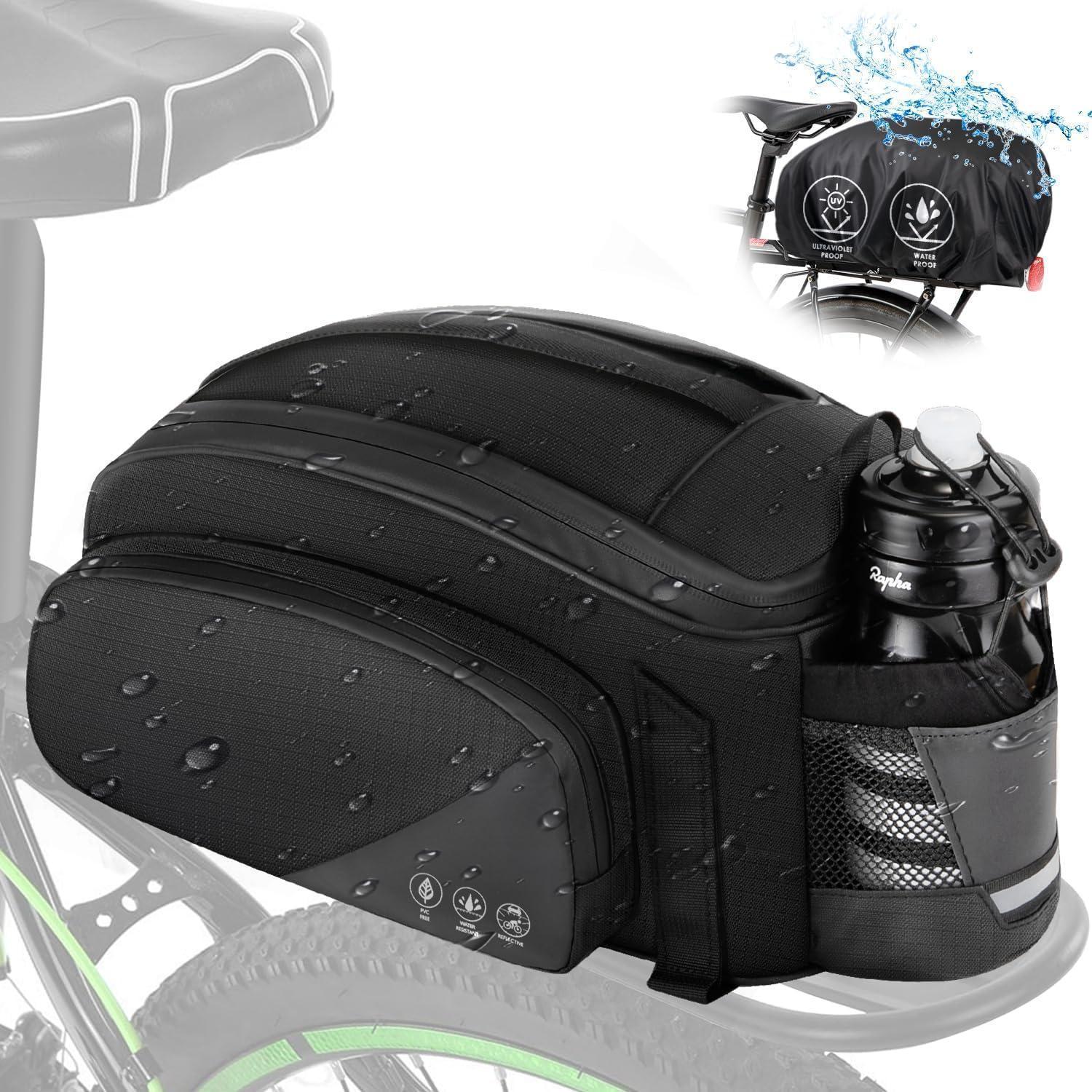 Fahrradtasche 12l Wasserdicht Mit Schultergurt Und Flaschenhalter, Reflektierend