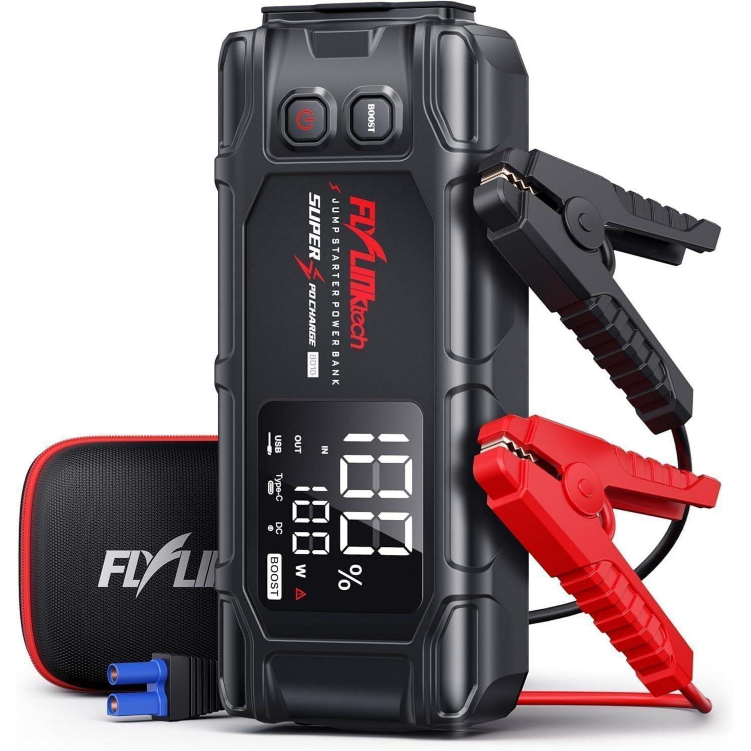 Starthilfe Powerbank 8000a Mit Pd65w Schnellladung, 26800mah Auto Jump Starter Für Benzin/diesel