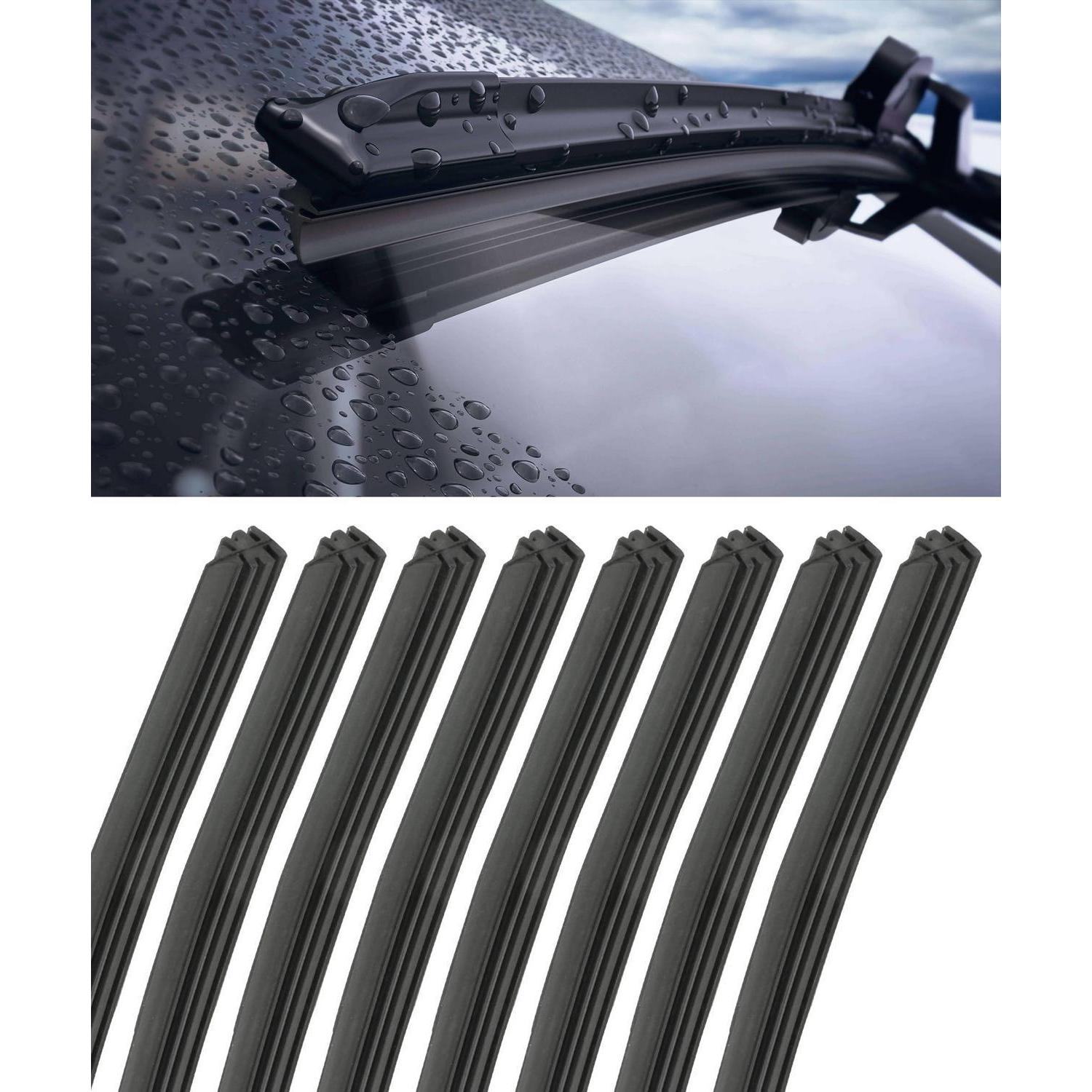 8x Scheibenwischerblätter 51cm Gummi Für Auto Lkw Suv