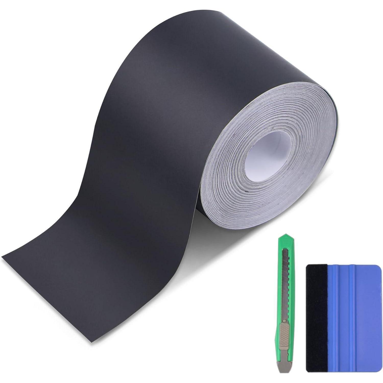 Schutzfolie Schwarz Matt 10cm X 9m Ladekantenschutz, Stoßstange, Einstiegsleisten Vinylfolie