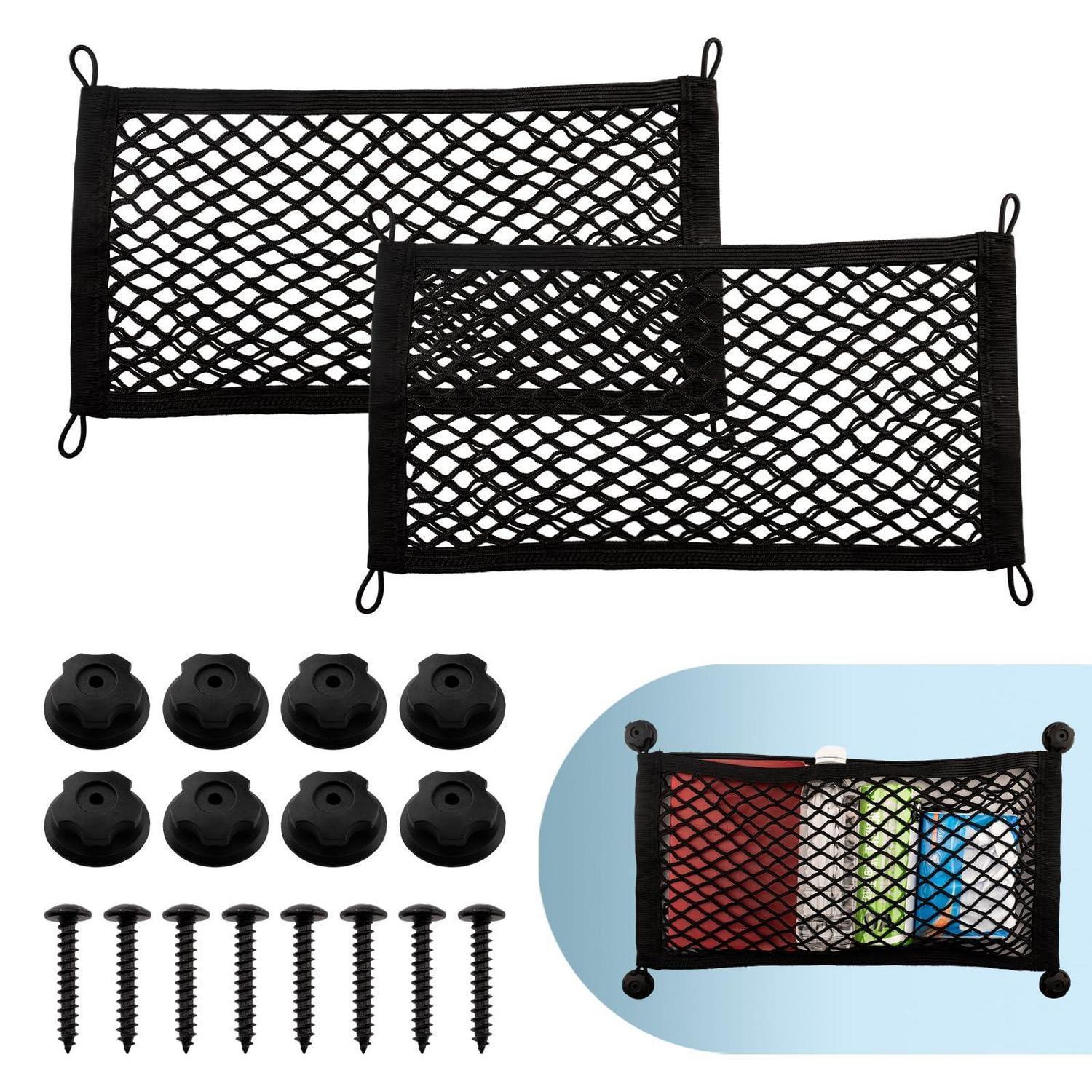 Gepäcknetz Auto Kofferraum 55x25cm 2 Stück Mit Befestigungsschrauben
