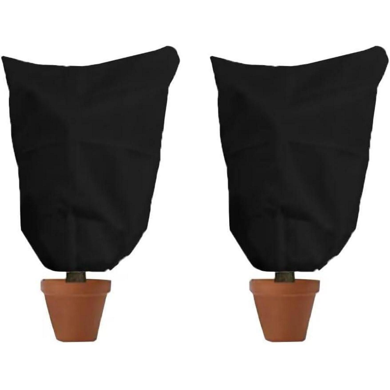 Pflanzenschutzhaube 80x100cm Schwarz 2 Stück Atmungsaktiv Reißfest