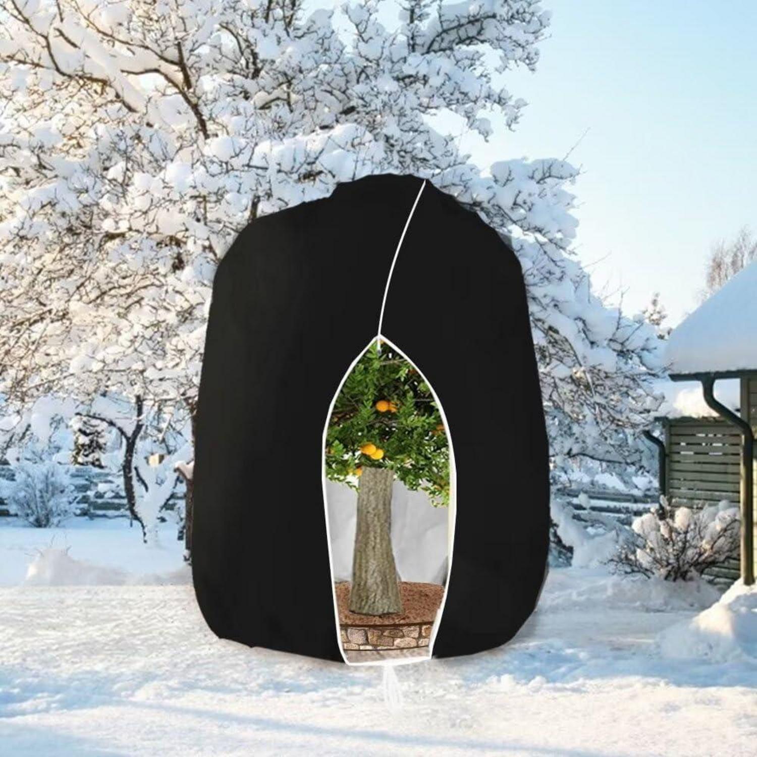 Pflanzenschutzhaube Winterschutz 280x300cm Schwarz Atmungsaktiv Reißfest