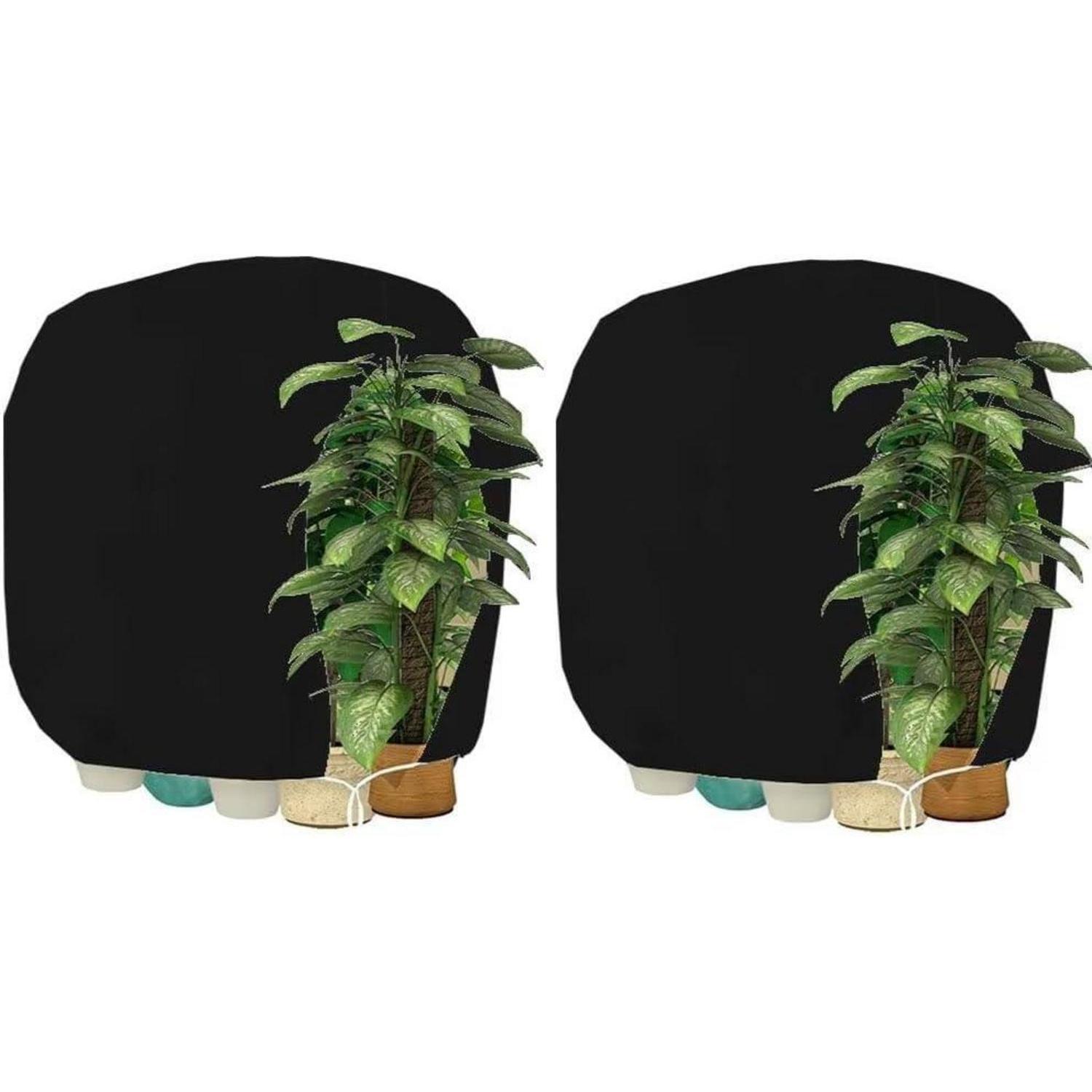 Pflanzenschutzhaube 190x220cm Schwarz 2 Stück Atmungsaktiv Reißfest