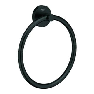 Grohe Handtuchring Essentials verdeckte Befestigung, matt black
