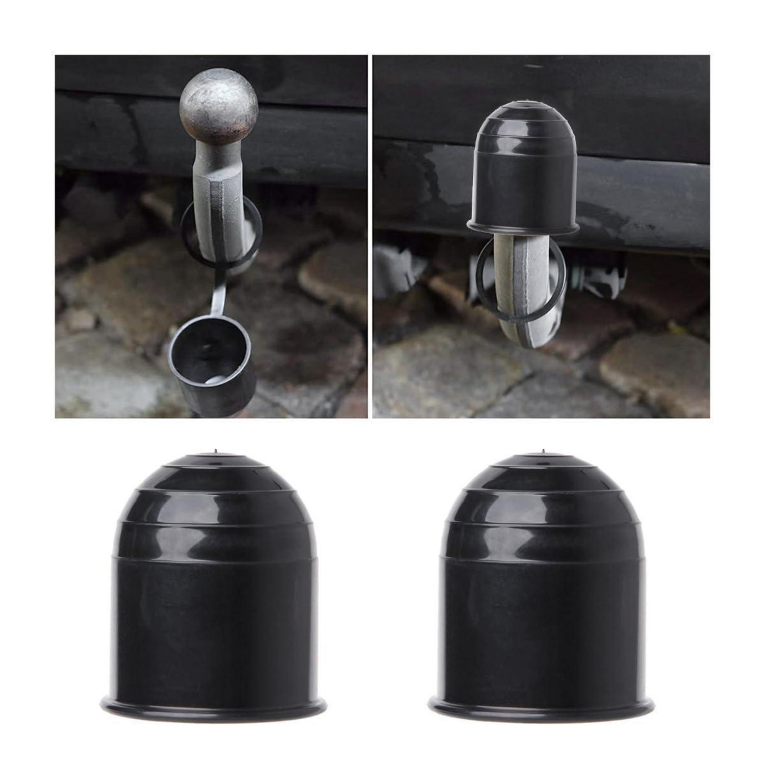 2er-set Anhängerkupplung Abdeckkappe 50mm Universell Einsetzbar Abs Kunststoff