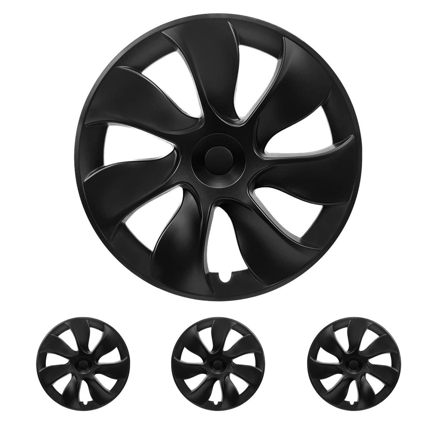 Radkappen 19 Zoll Mattschwarz Für Tesla Model Y, Blade Stil, 4-teilig