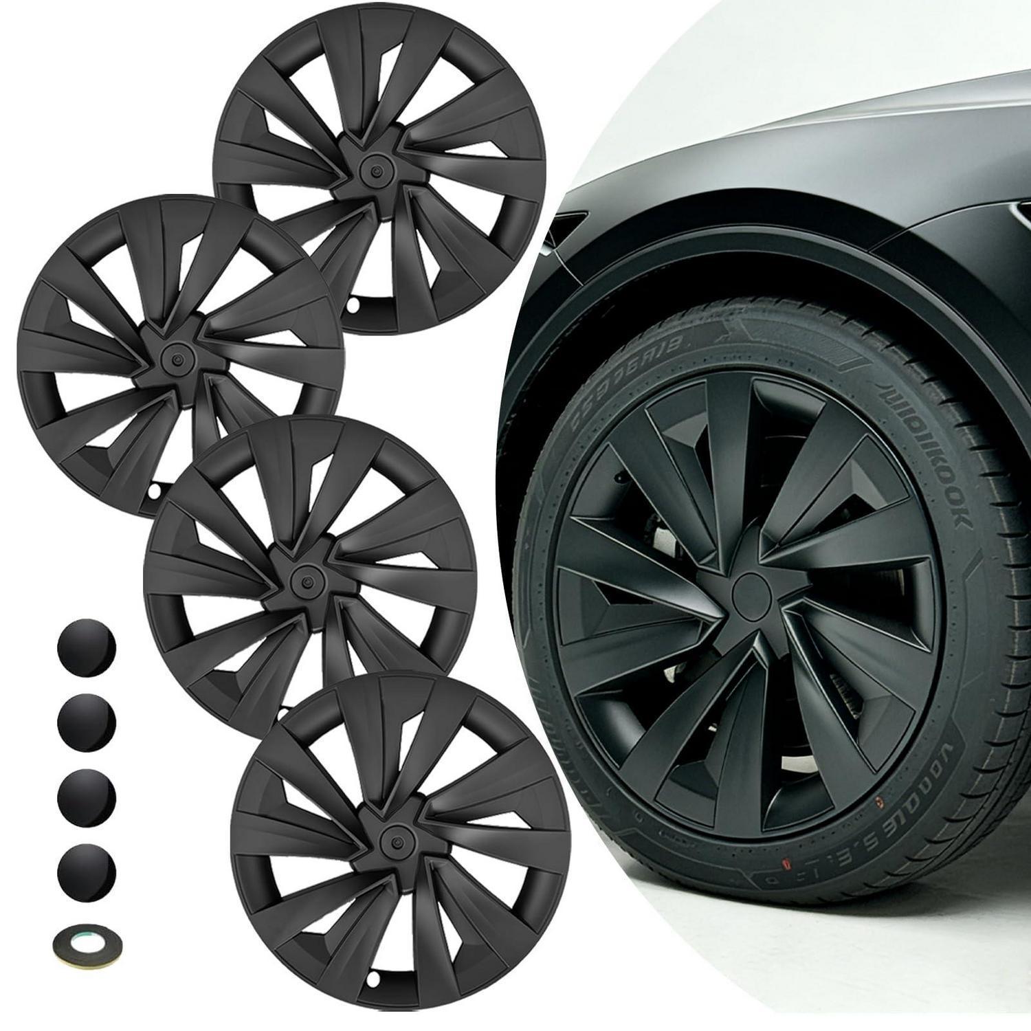 Radkappen Für Tesla Model Y Juniper 19 Zoll, Sport Style Aerodynamisch, Matt Schwarz