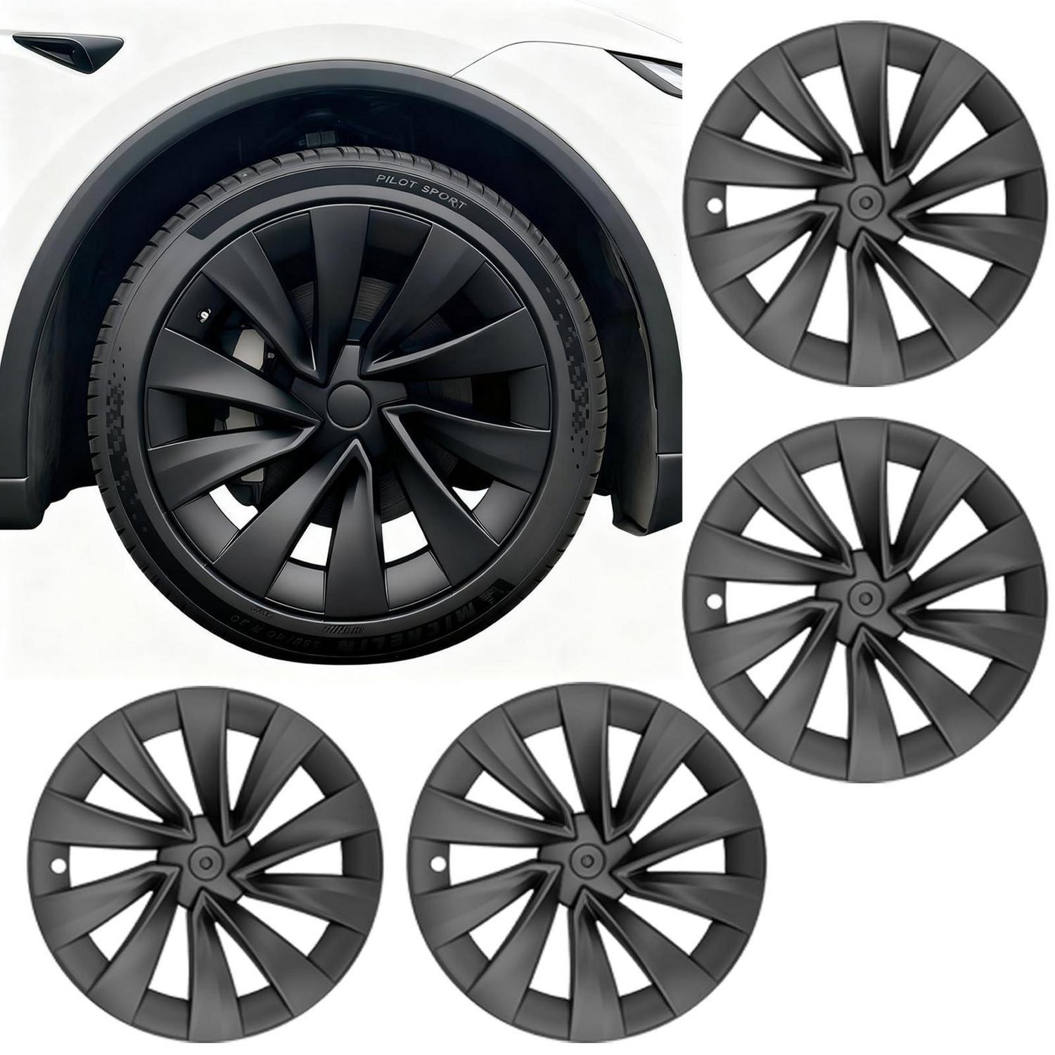 Radkappen 20 Zoll Für Tesla Model Y Juniper 2025 2026 Sport Style Matt Schwarz