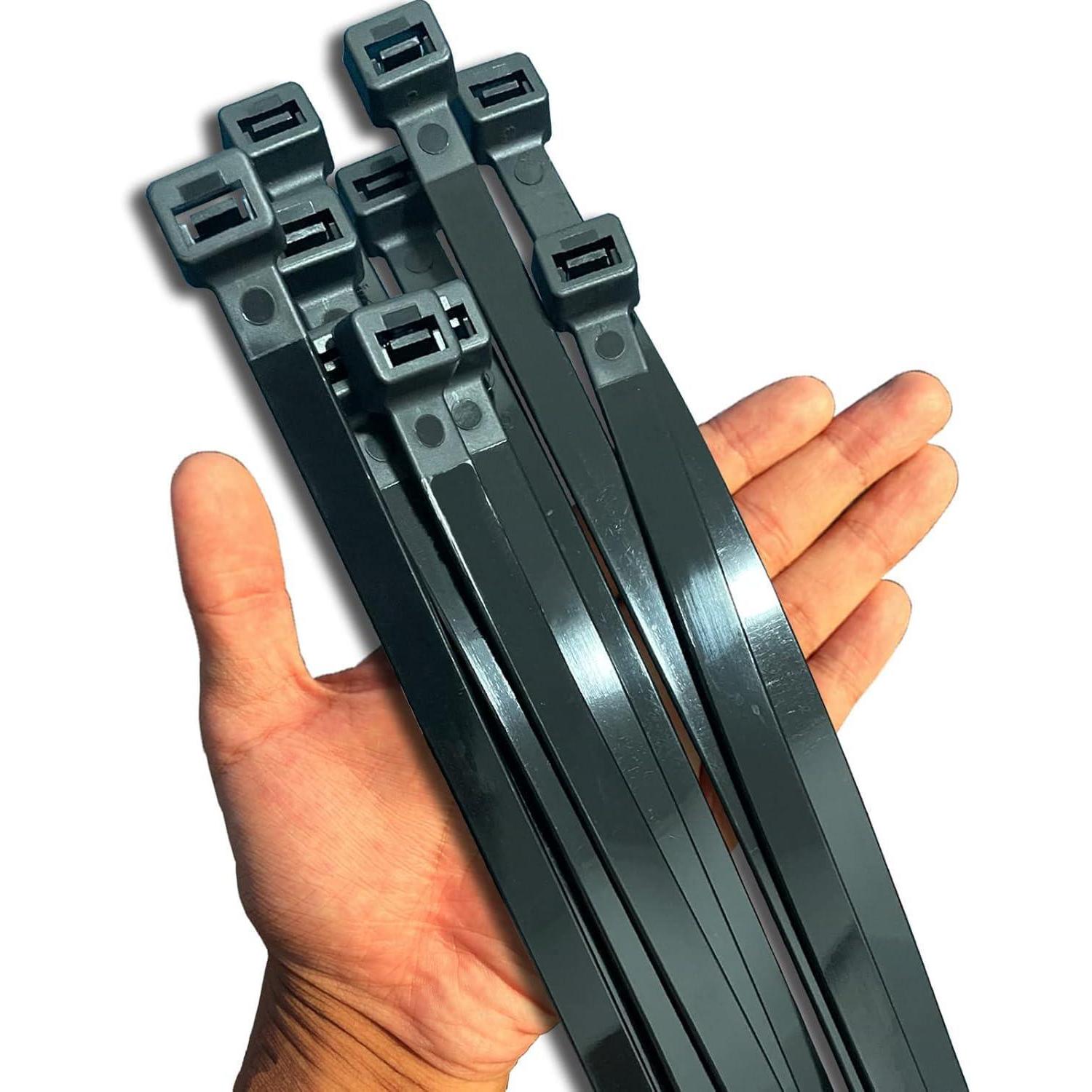 Kabelbinder Schwarz 500mm Uv-beständig, 110kg Zugfestigkeit, 40 Stück
