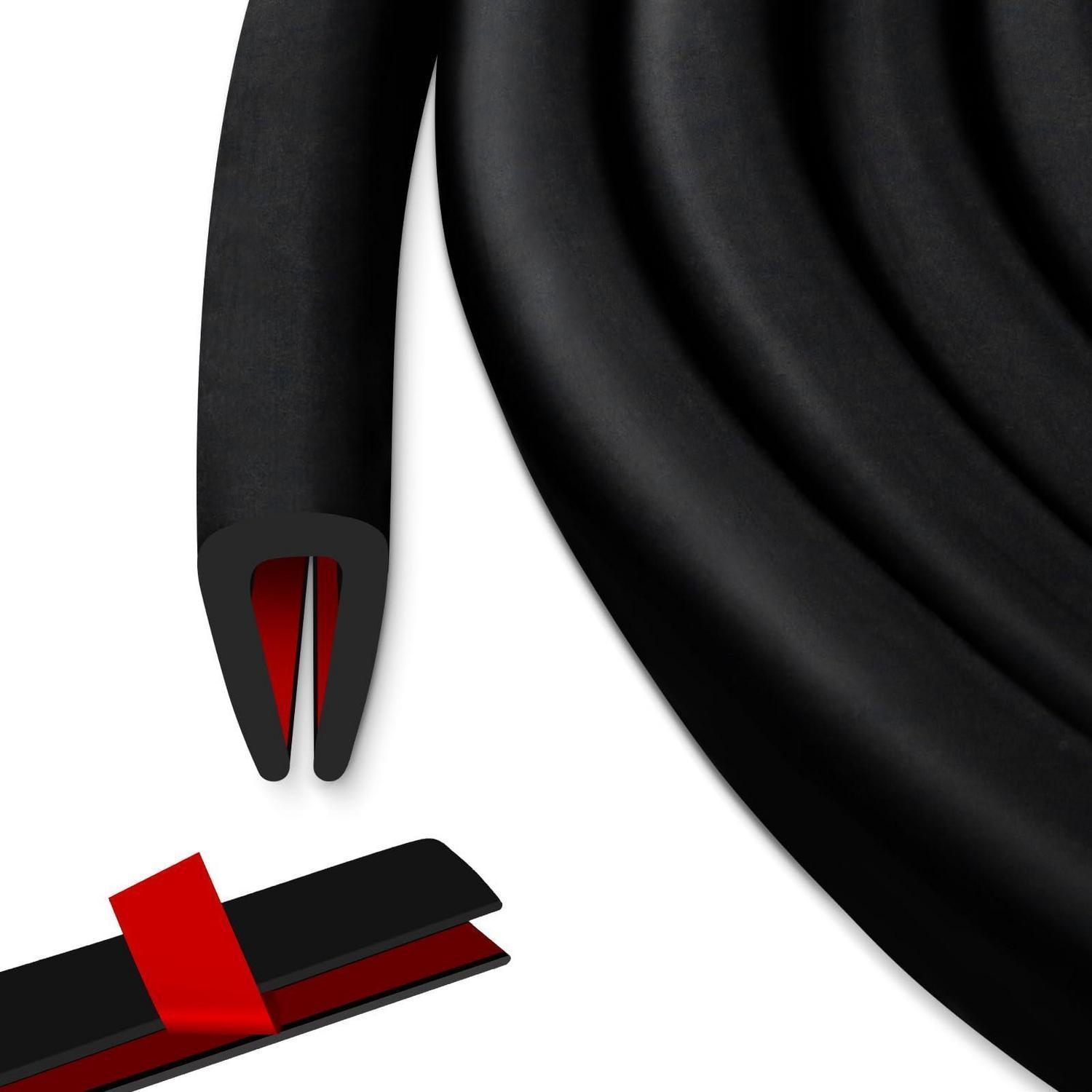 Selbstklebender Epdm Kantenschutz U-profil Gummidichtung Schwarz 3m