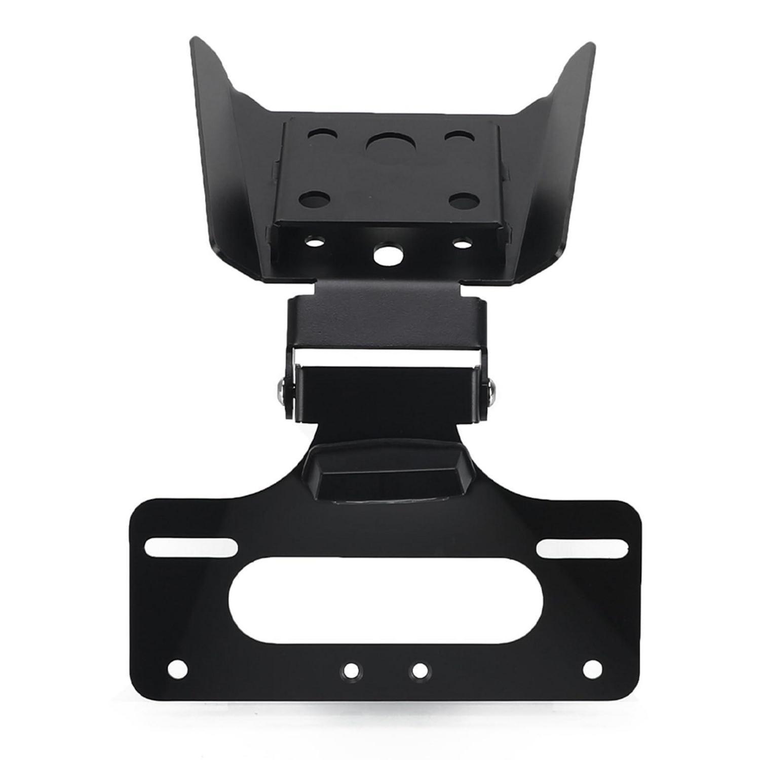 Kennzeichenhalter Motorrad Aluminium Schwarz Für Duke 125-390 (2017-2023) Verstellbar