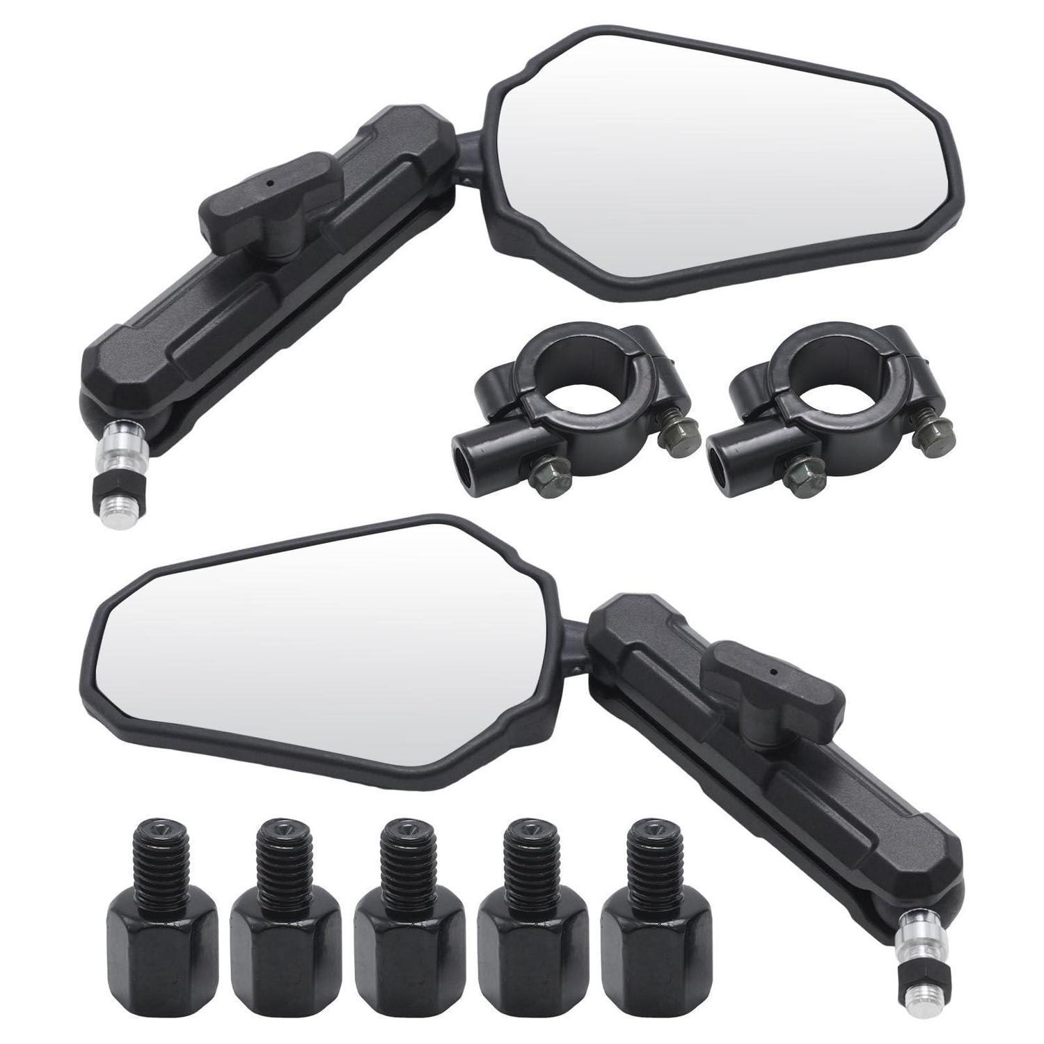 Klappbare Motorradspiegel 360° Verstellbar Universell Für Motorräder Roller Atvs
