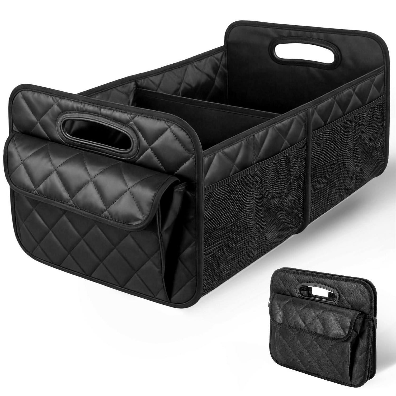 Kofferraum Organizer 50l Faltbar Mit 7 Taschen, 840d Oxford-stoff, Schwarz